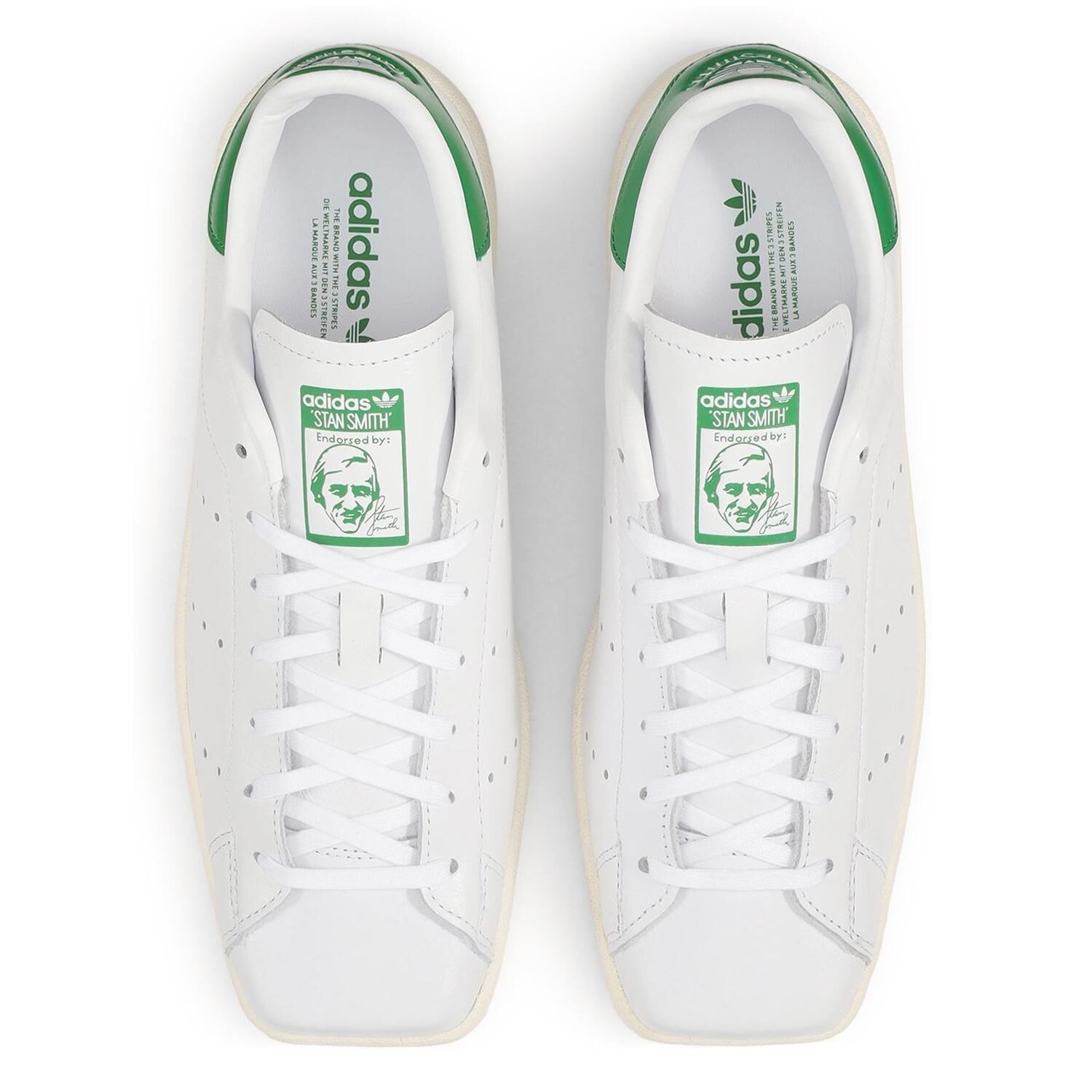 Adidas Originals Stan Smith SQ 日本新款 白色 白綠 史密斯 方頭 皮革 復古鞋 KI5230