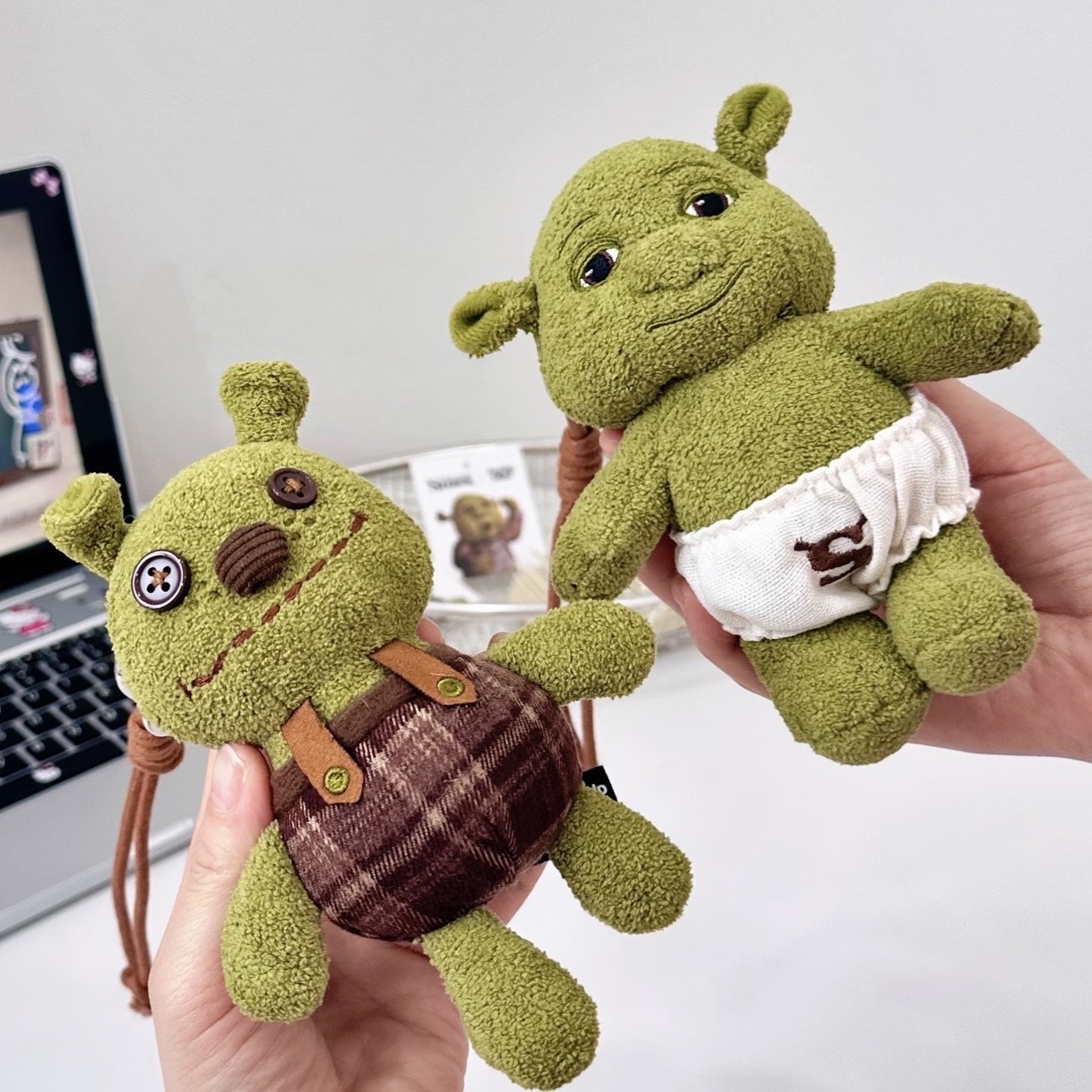 SHREK 怪物史瑞克 回憶經典 寶寶 玩偶 吊飾 絨毛 醜萌