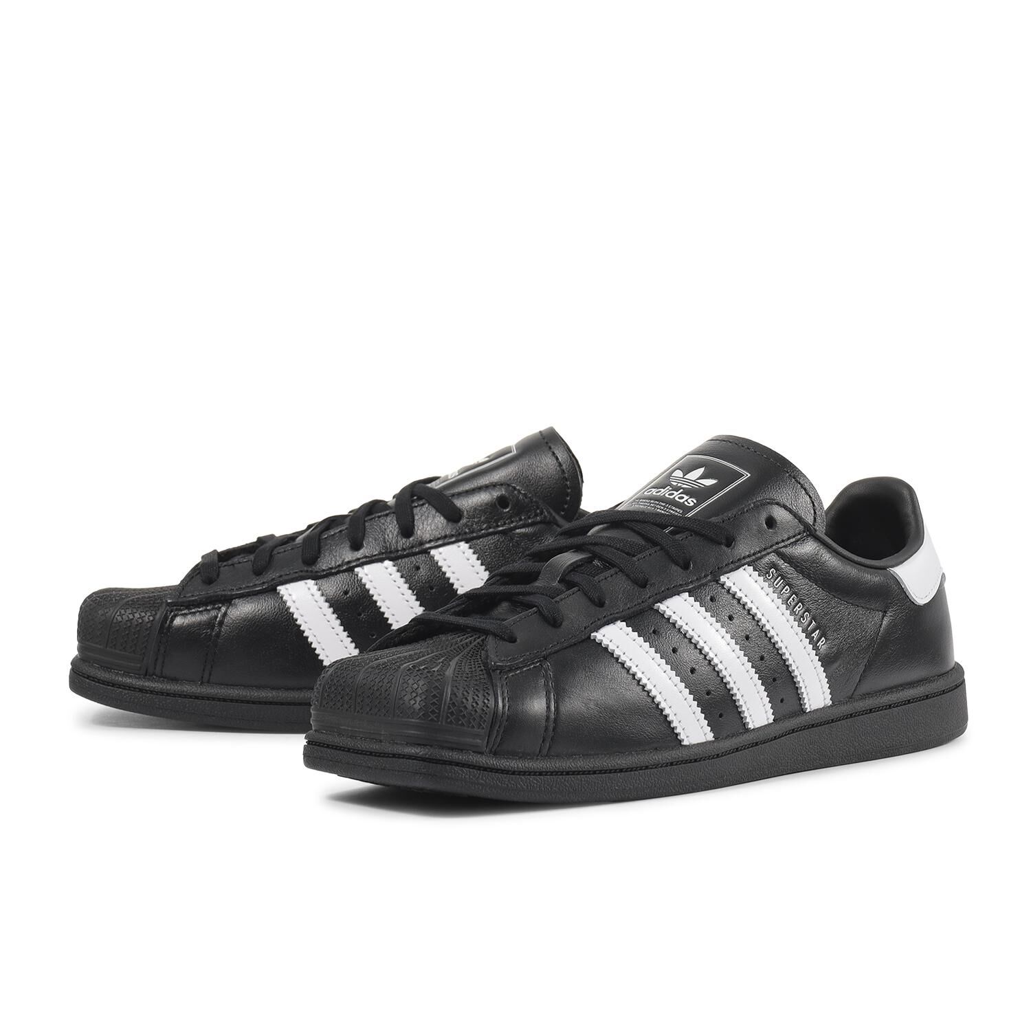 Adidas Originals Super Star SQ 日本新款 黑色 黑白 方頭 貝殼頭 皮革 復古鞋 KI0201