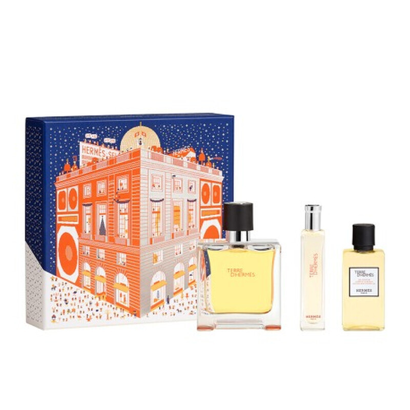 Hermes 愛馬仕大地香水套裝 (香精75ML+15ML+沐浴露40ML)  (Barcode: 3346130022909)