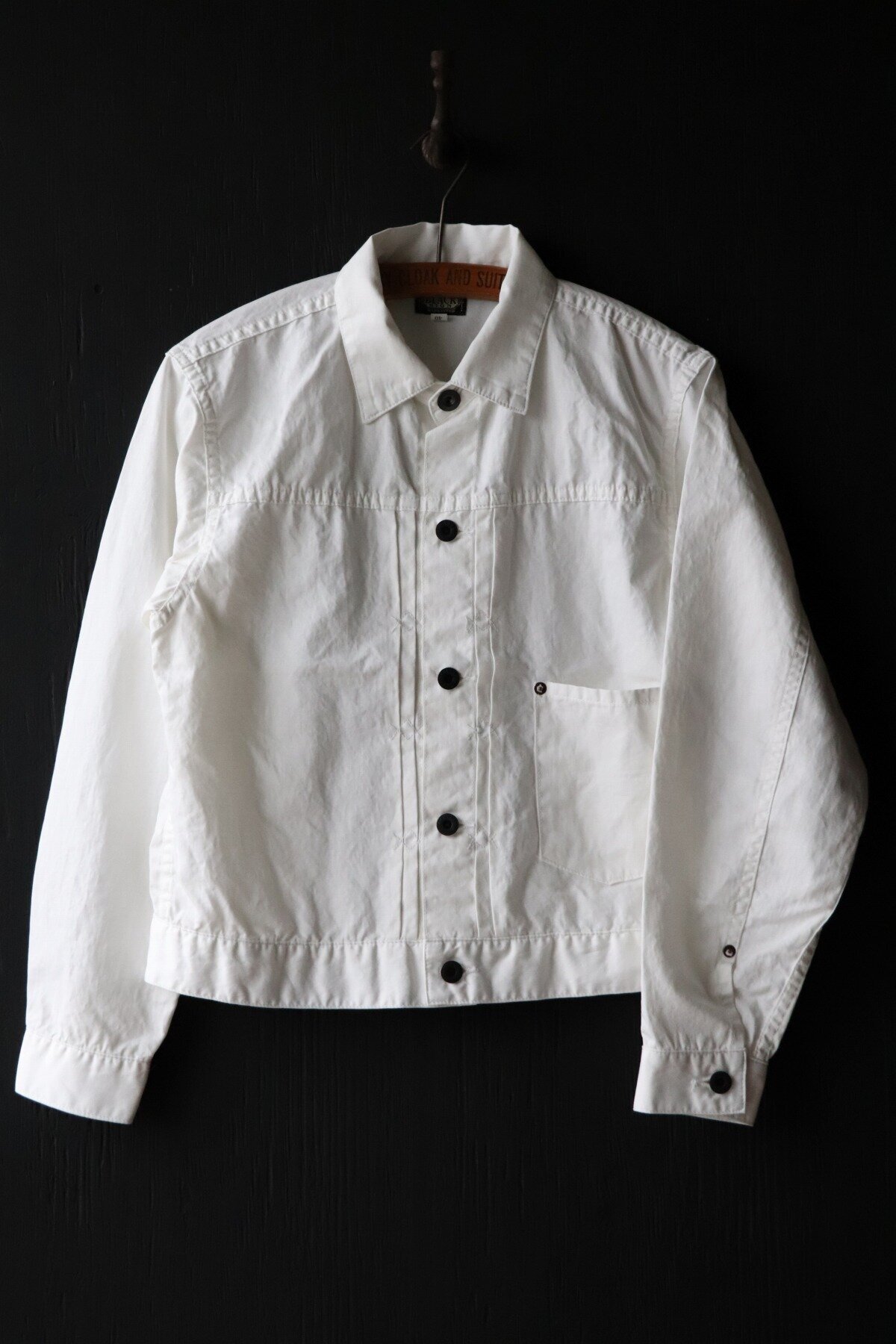 Black Sign CL Twill Pleats Jacket / Cloud White (Coming soon)