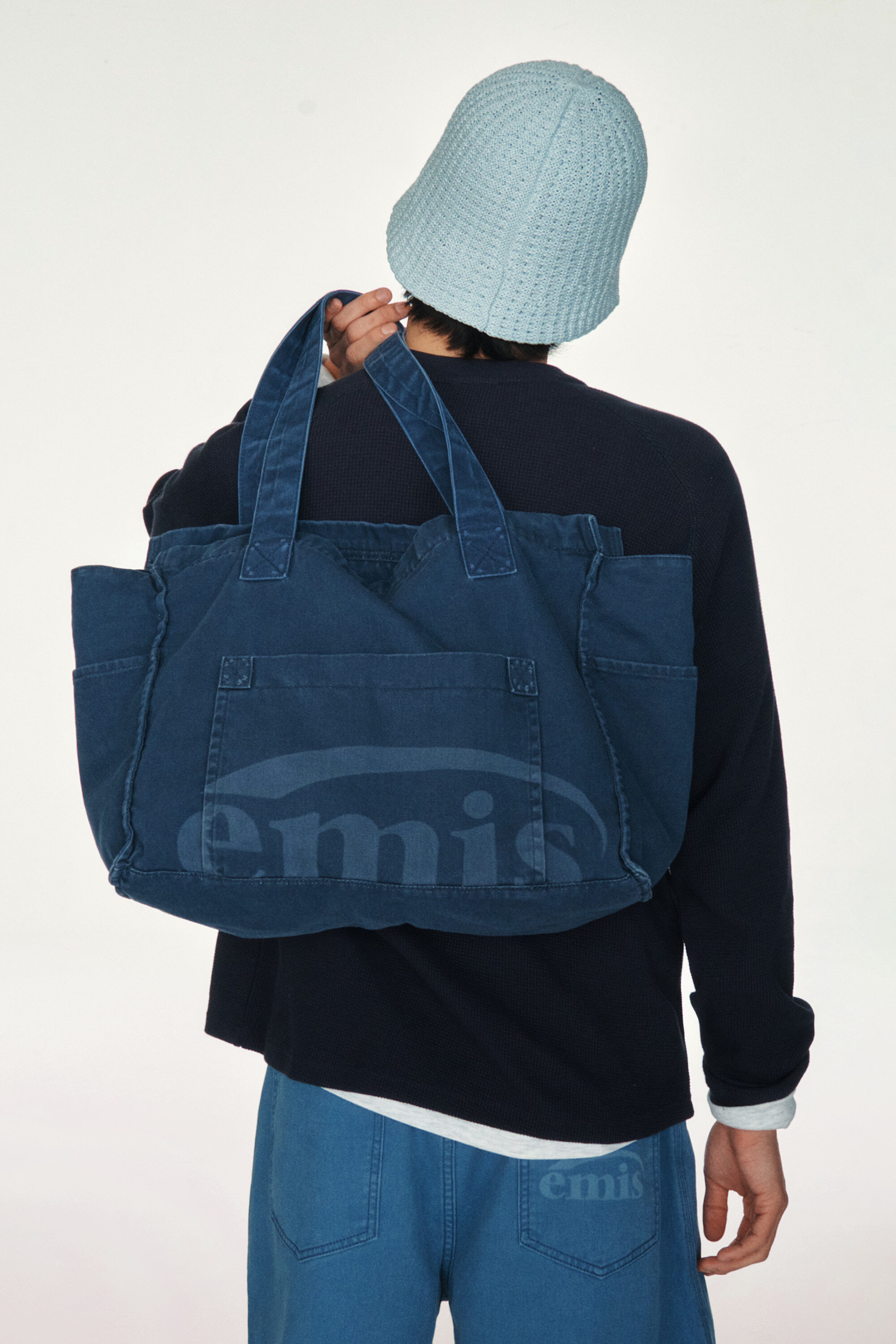 EMIS WASHED COTTON SHOULDER BAG