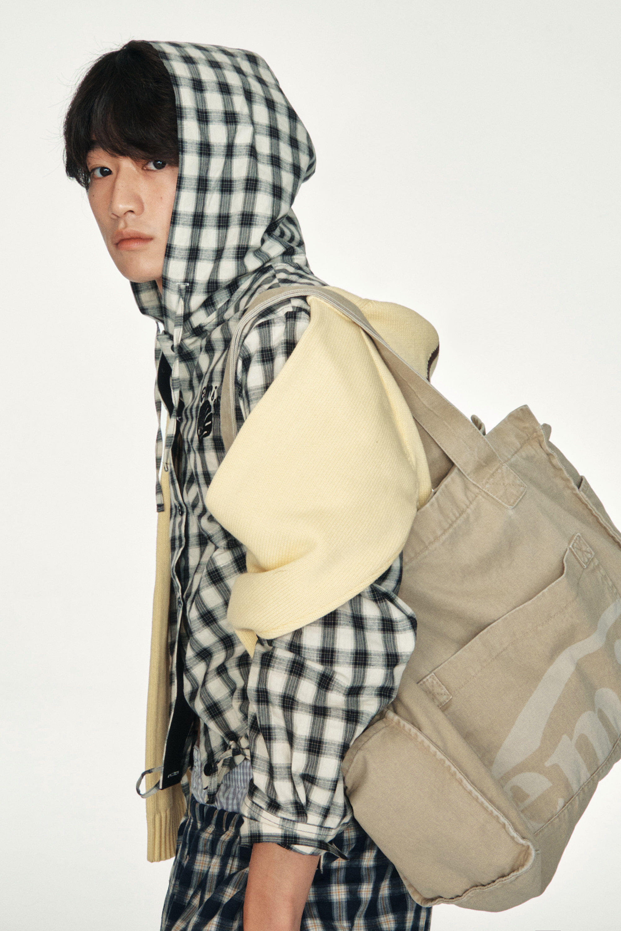 EMIS WASHED COTTON SHOULDER BAG