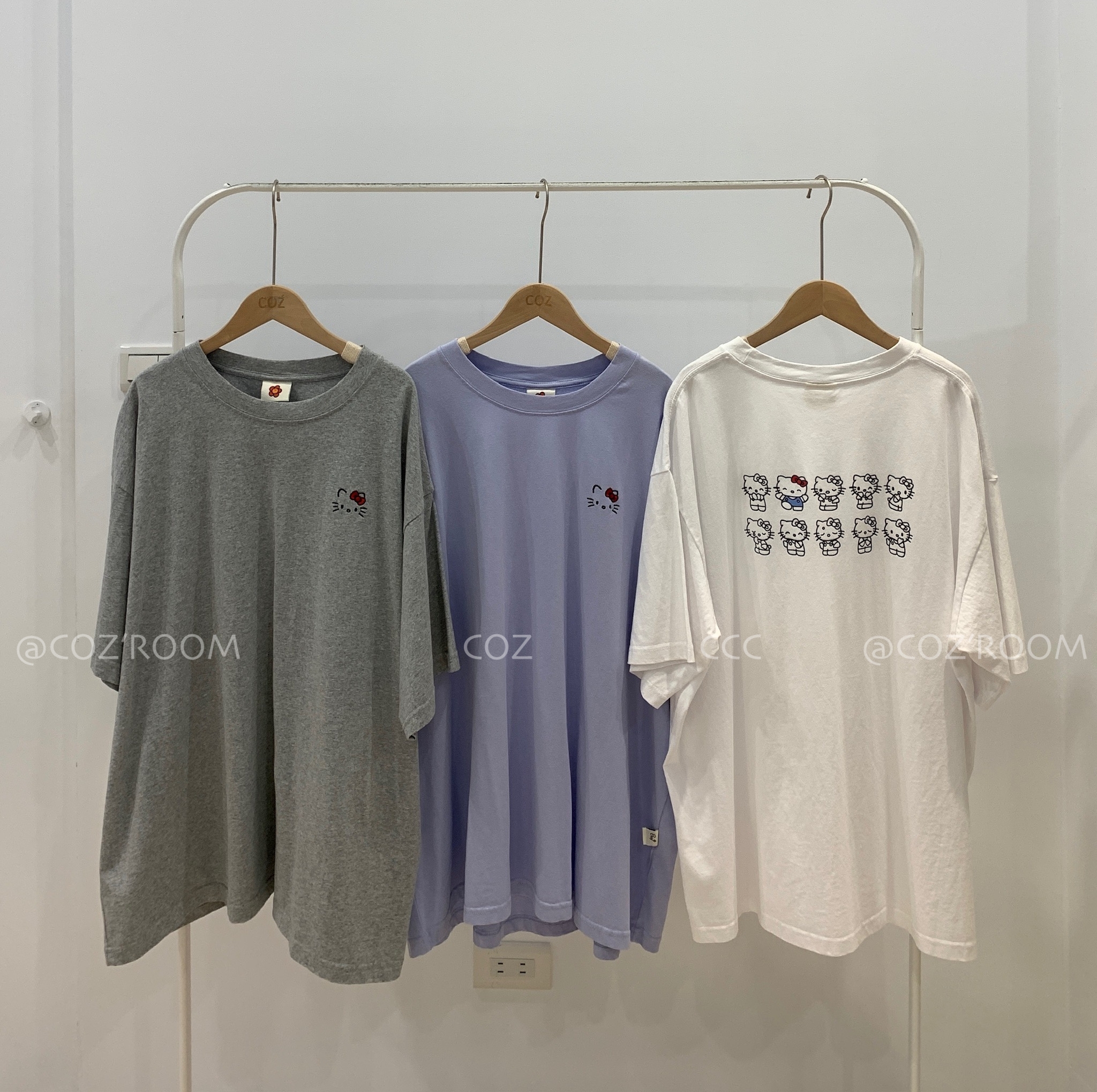 (男女共穿) 哈囉哈囉哈囉高磅數質感Tee _96393