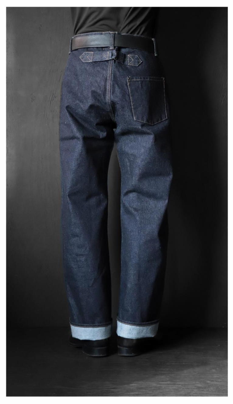 Black Sign Vocalion Waist-Overalls / Dark Indigo (Coming soon)