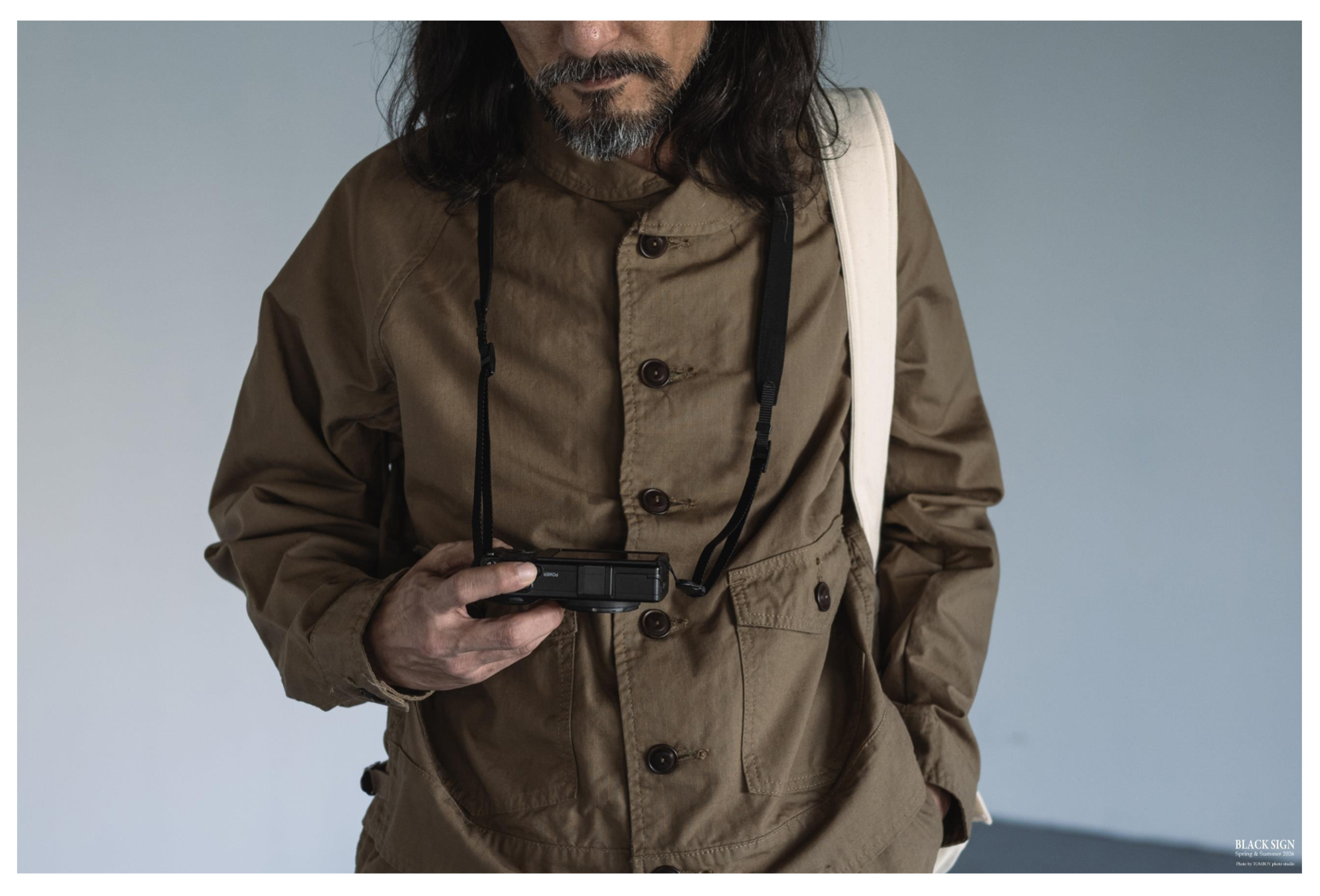 Black Sign Military Ripstop Civilian Cossack Jacket / Dust Beige (Coming soon)