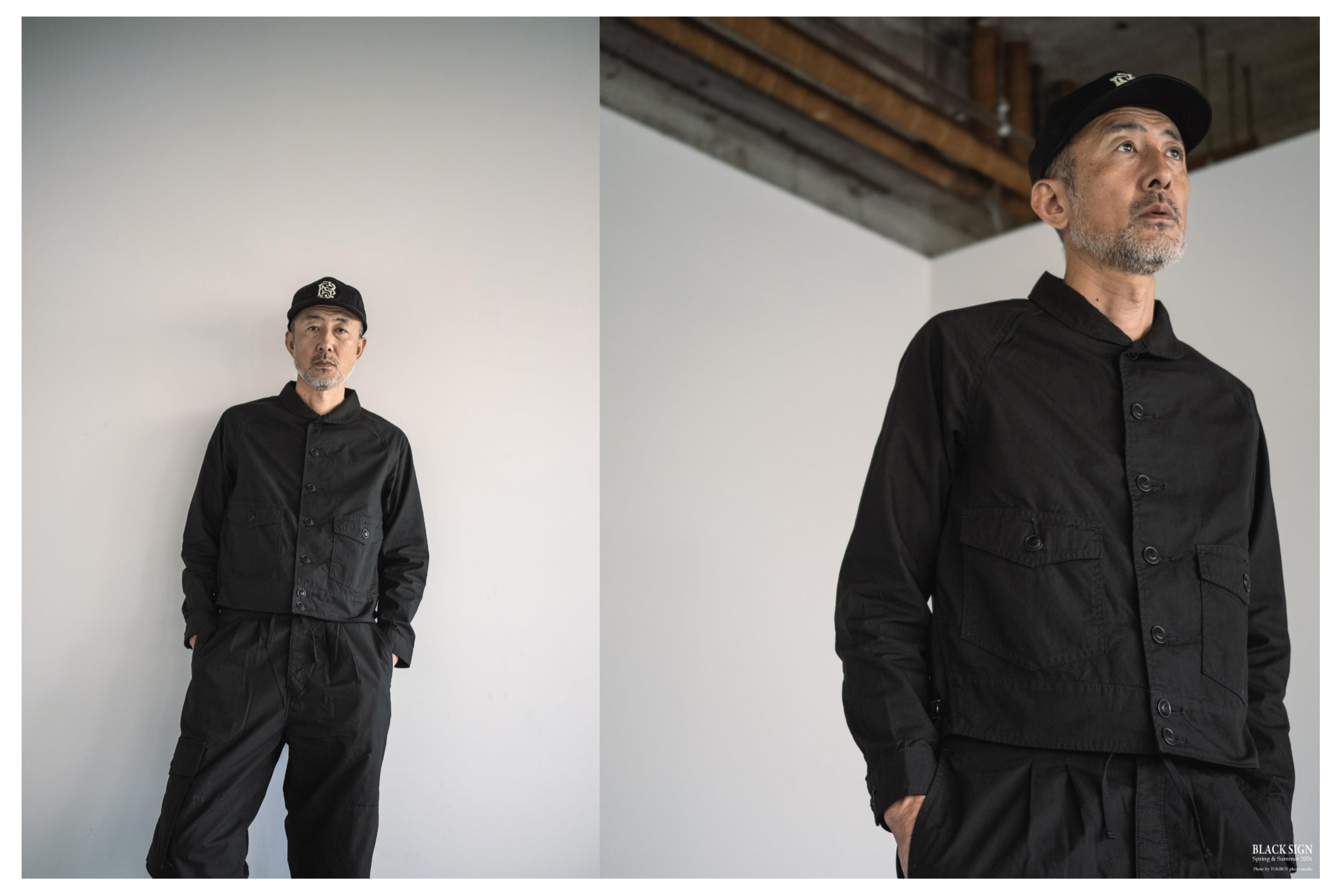 Black Sign Military Ripstop Civilian Cossack Jacket / Surprise Black (Coming soon)