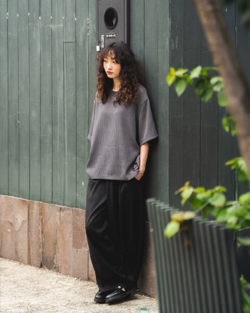 ORDINARY華夫格針織短版足球衫