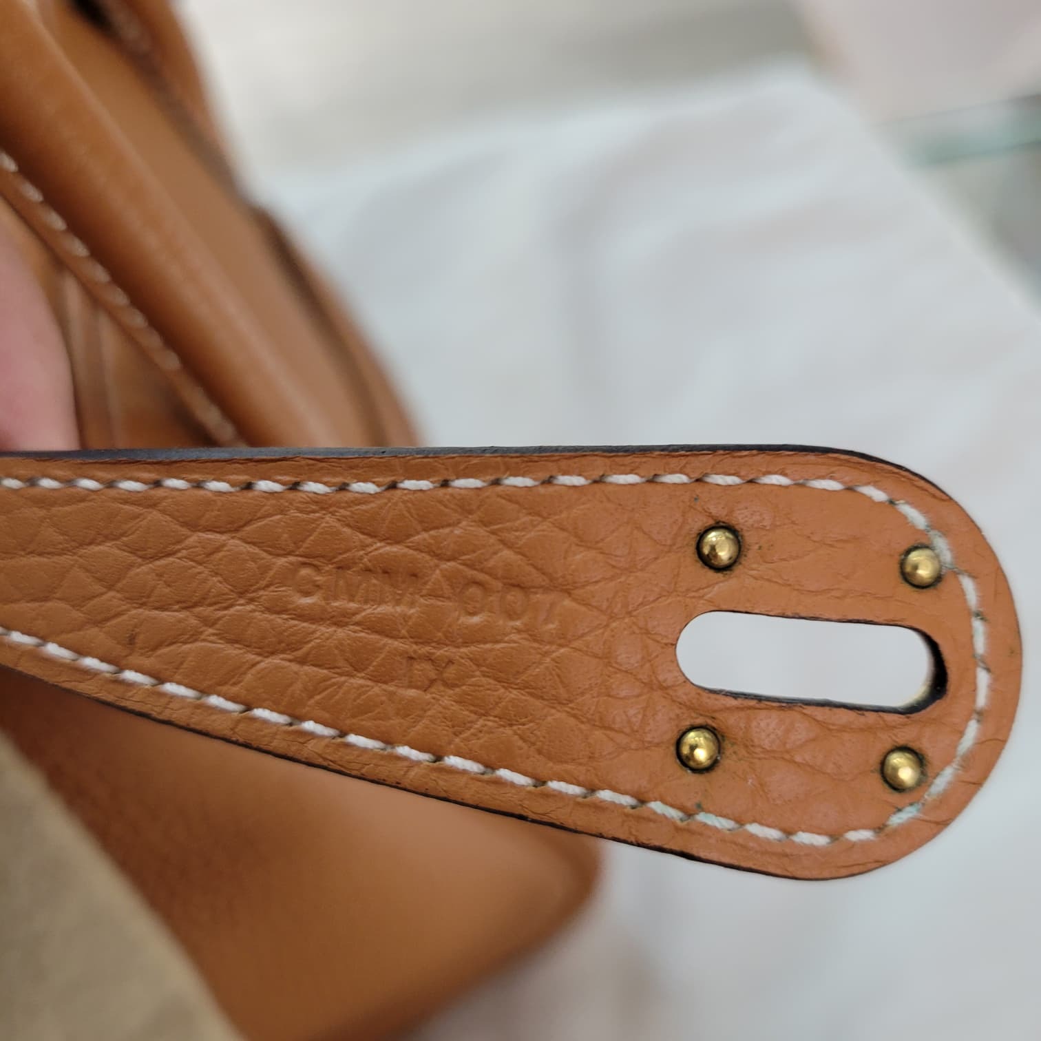 98%NEW HERMES LINDY 26 1H TOFFEE CC