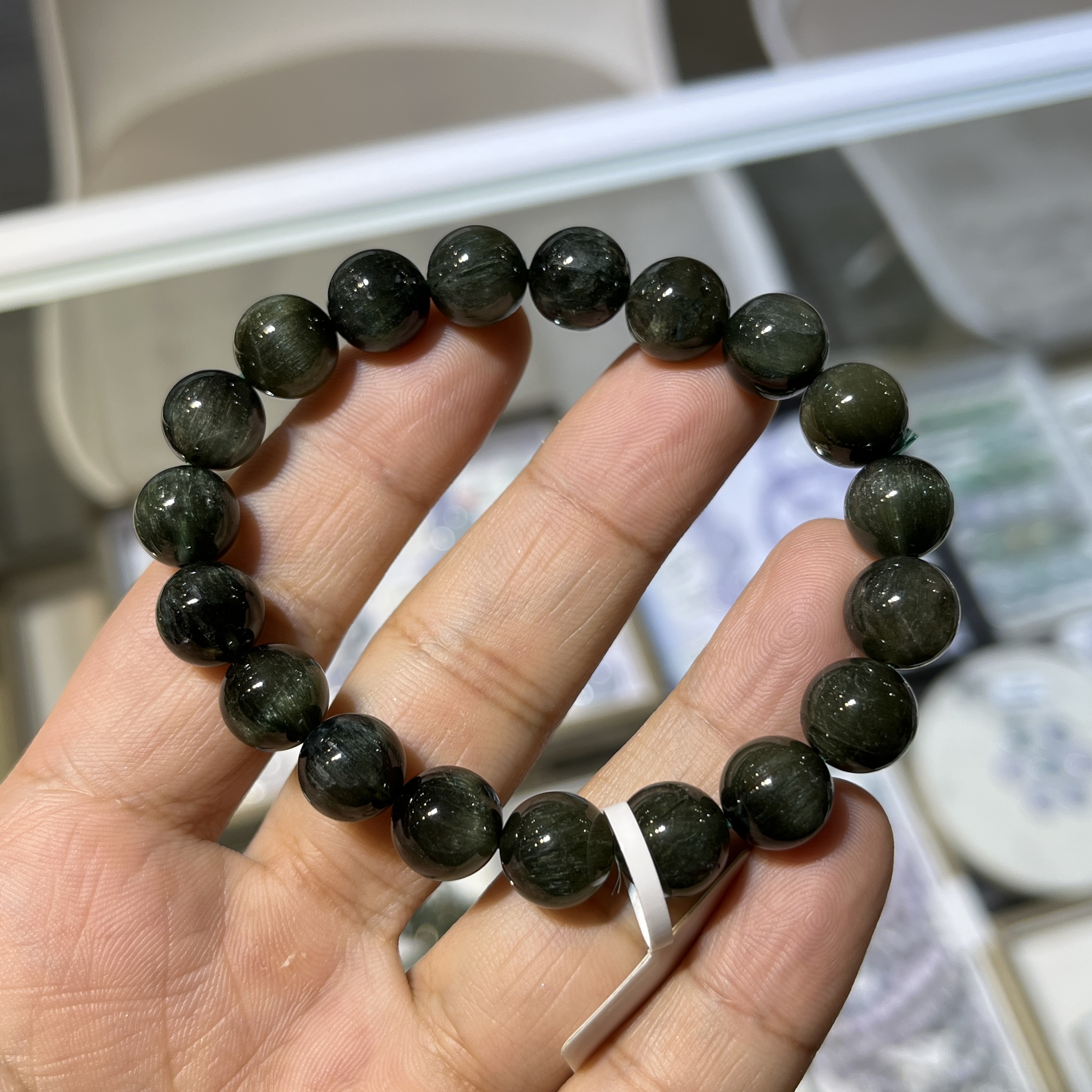 高質素．綠髮晶手串 41479 10mm