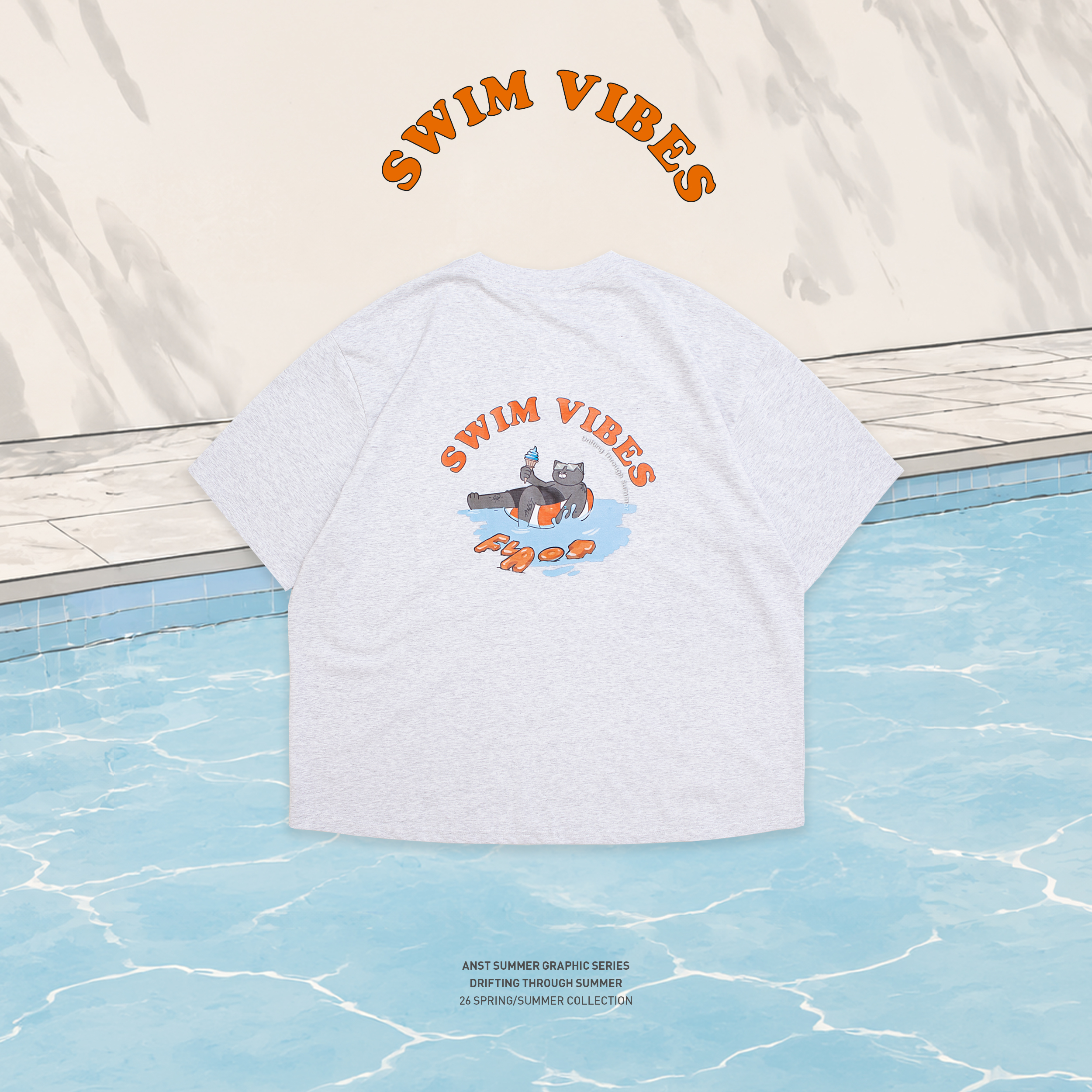 ANST Swim Vibes Graphic Tee AD36.L