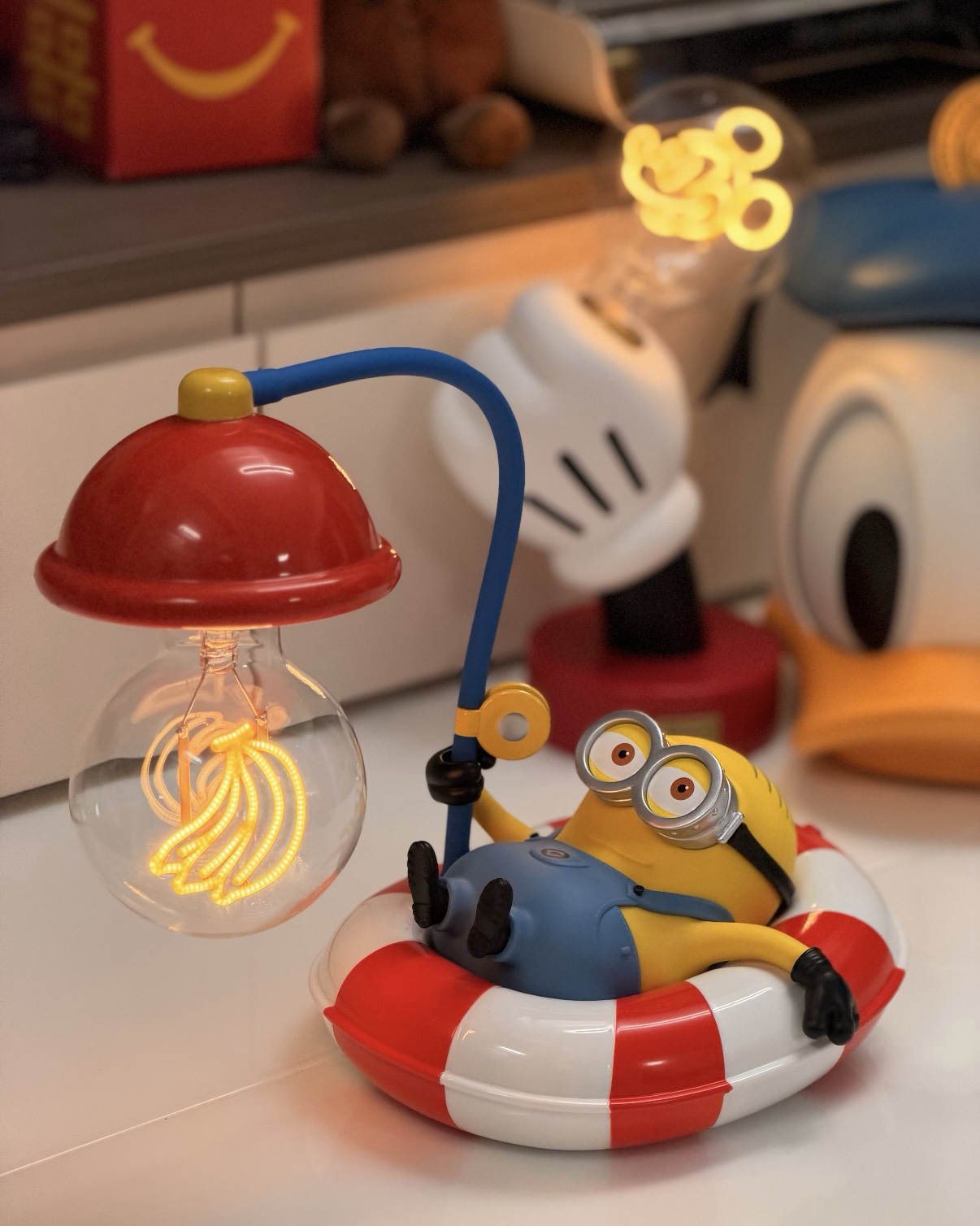 <正版授權>Minions Fishing Lamp 小小兵 釣魚氛圍燈 夜燈 公仔