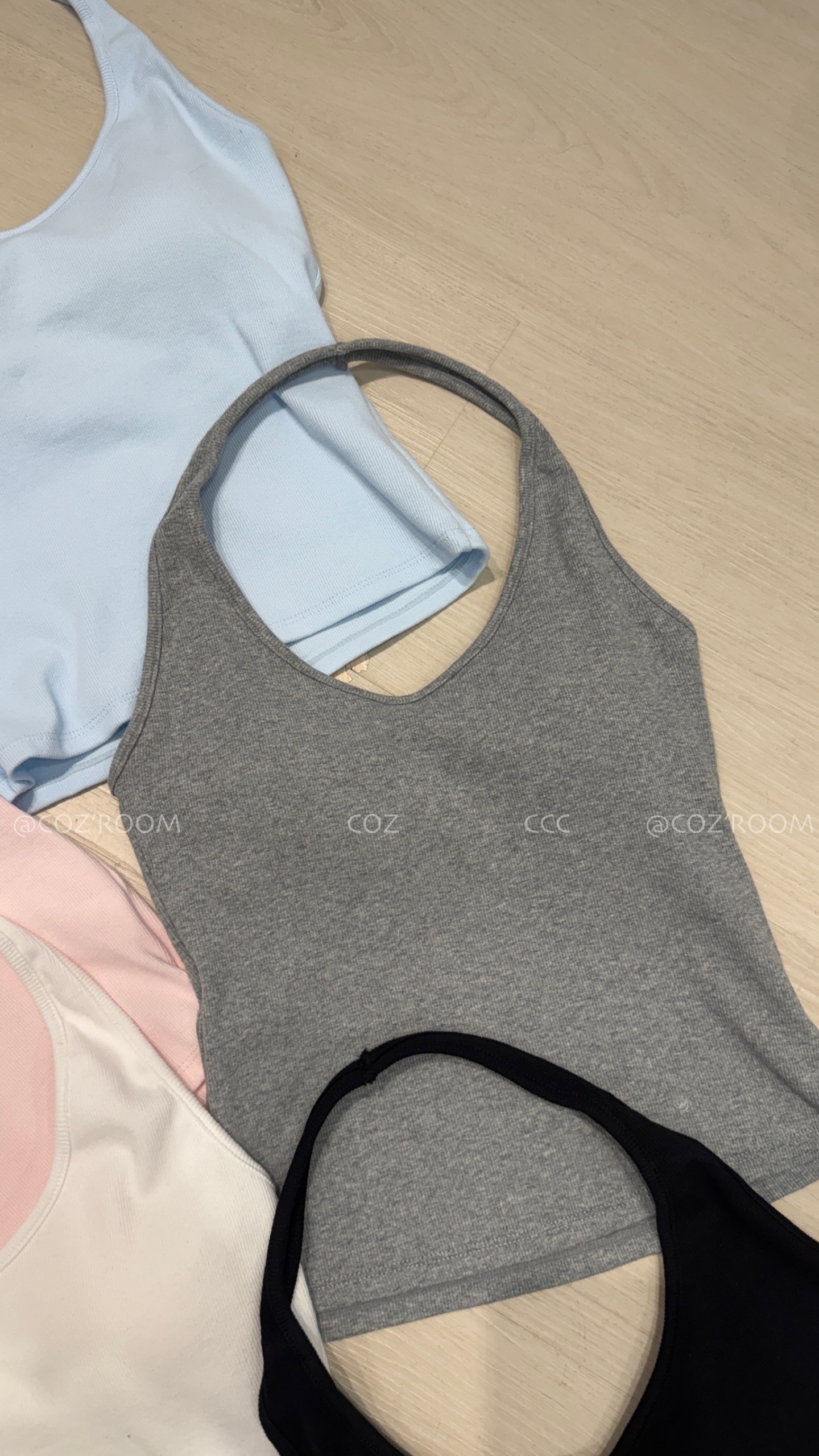 副乳88！完美版型繞脖美背Bra背心 (5色) _2861