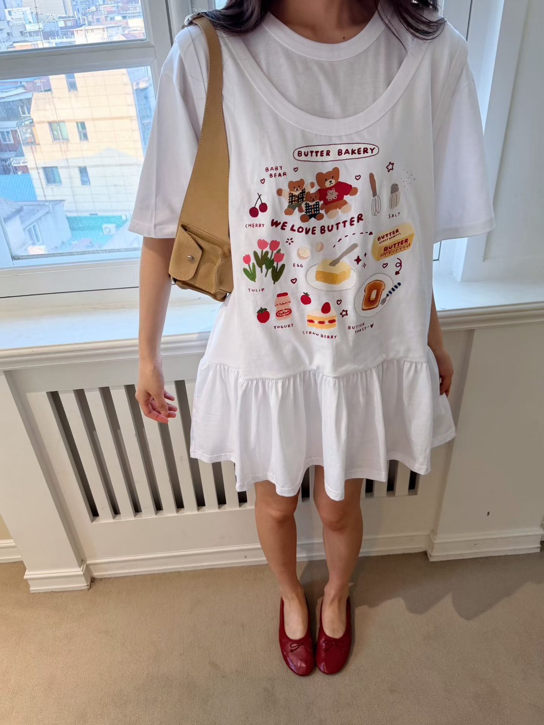 甜甜餐點短洋裝