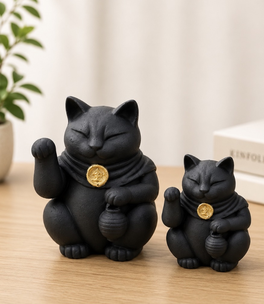 手工繪製 小人退散 玄武護主貓