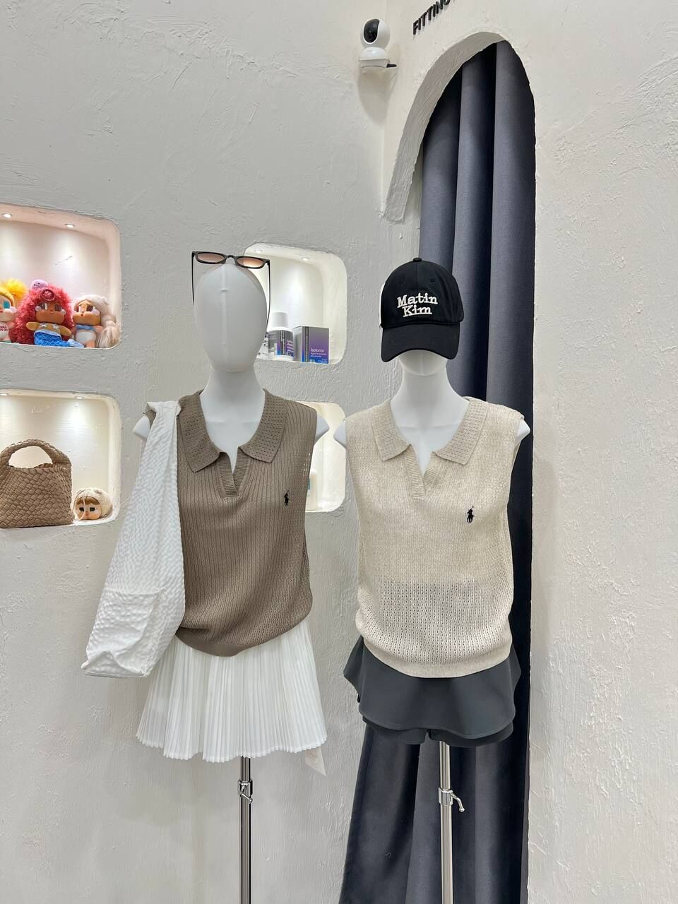 Sleeveless Polo Knit