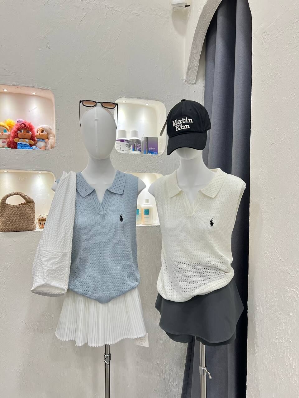 Sleeveless Polo Knit