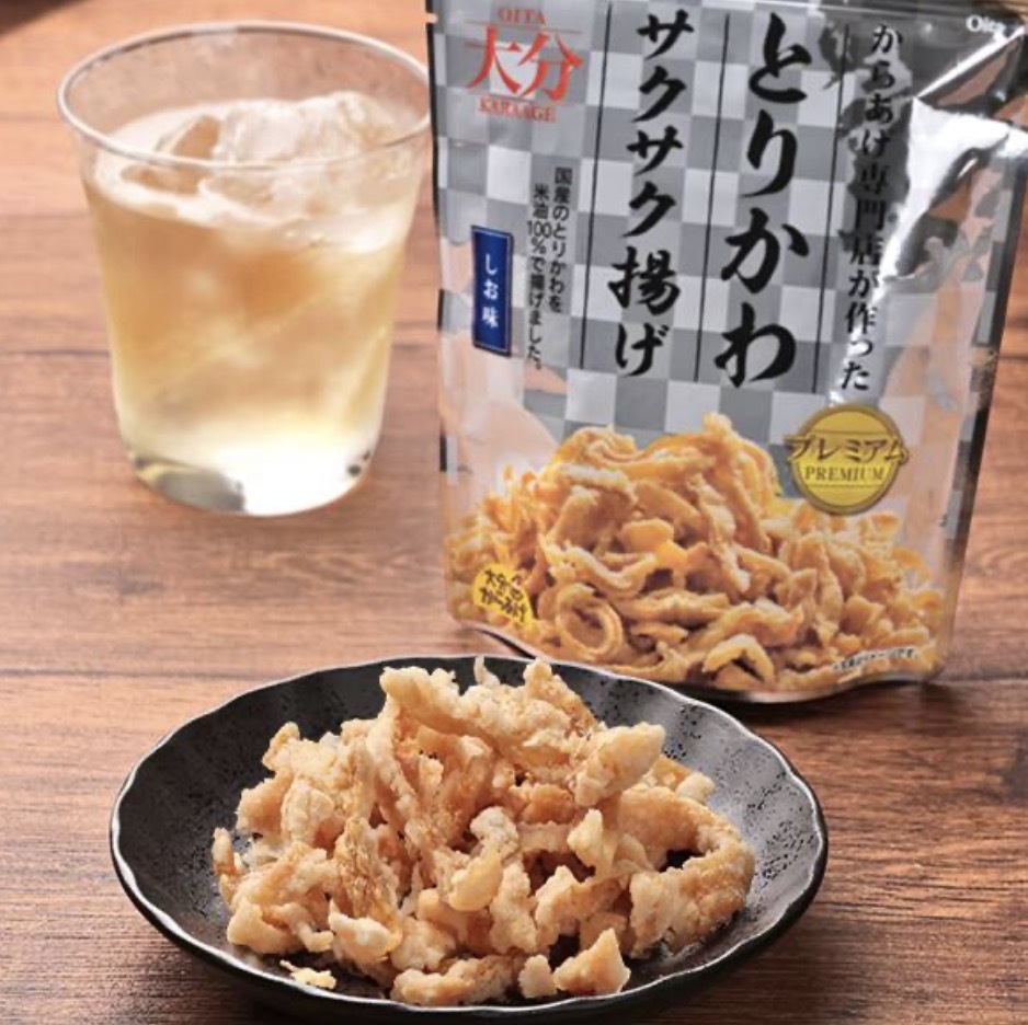 JP 大分縣名物 Premium 烤雞皮脆脆 鹽味 30g 0095 TK260609