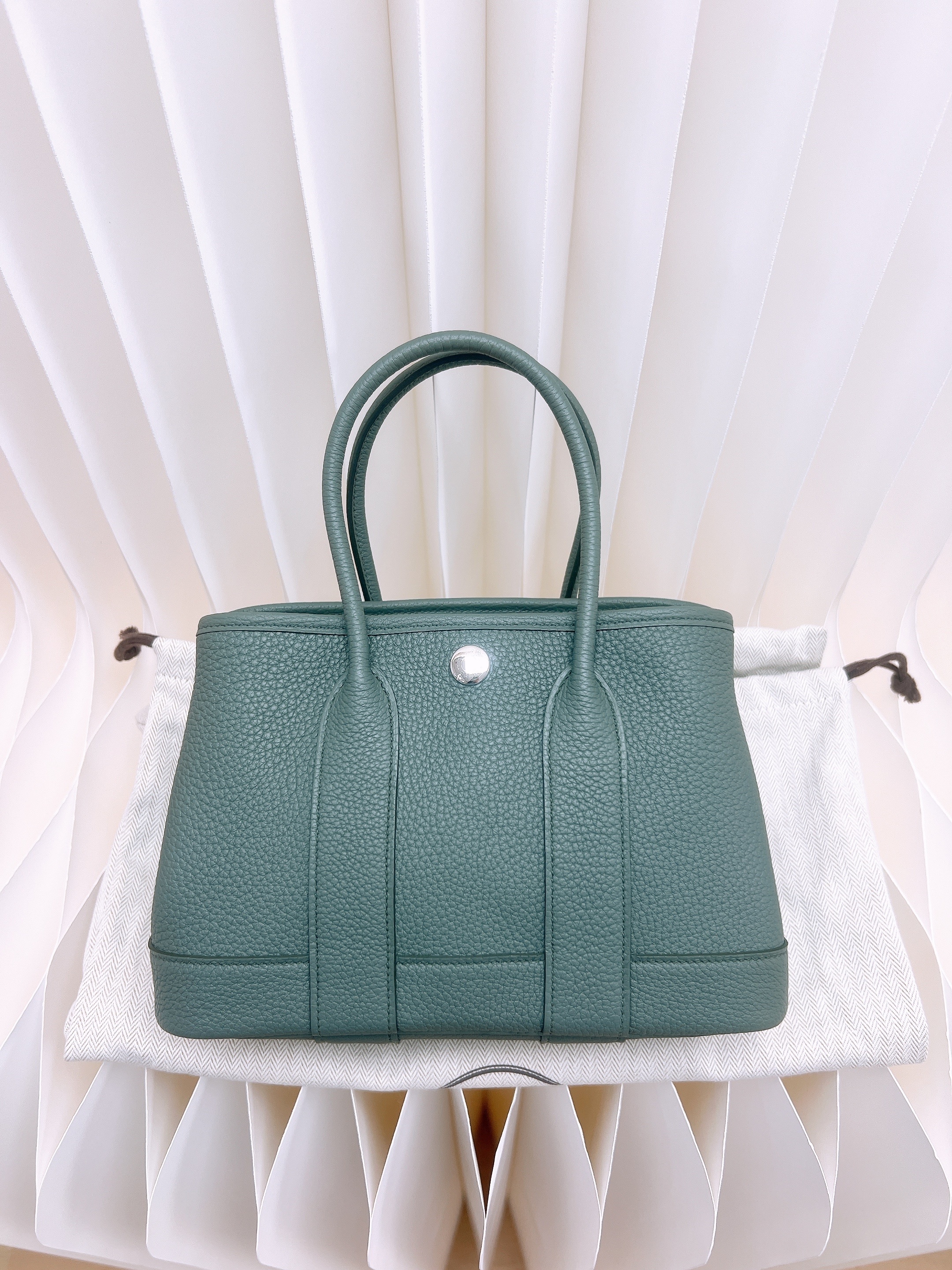 Hermes mini garden party (vert amande/ stamp K)