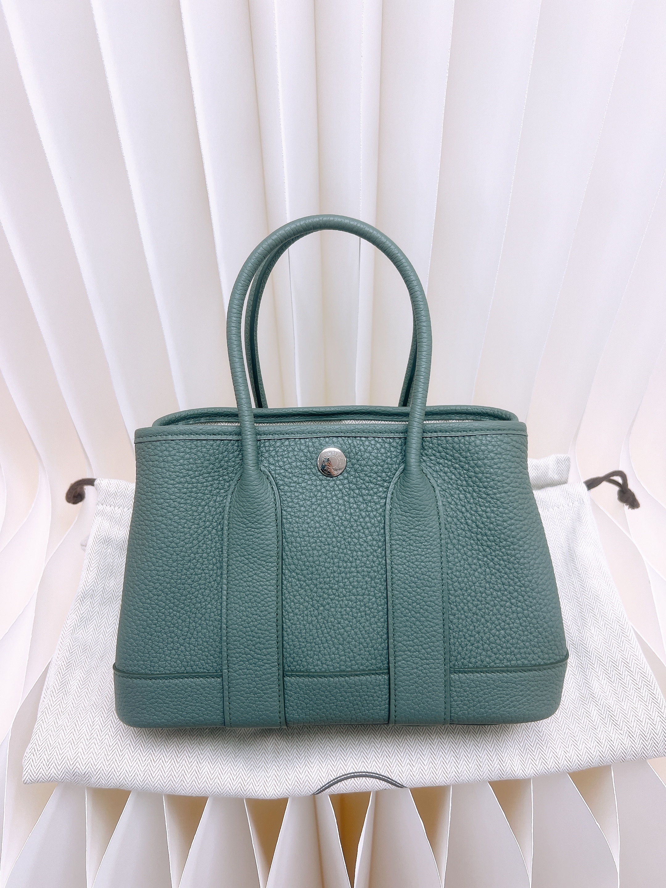 Hermes mini garden party (vert amande/ stamp K)