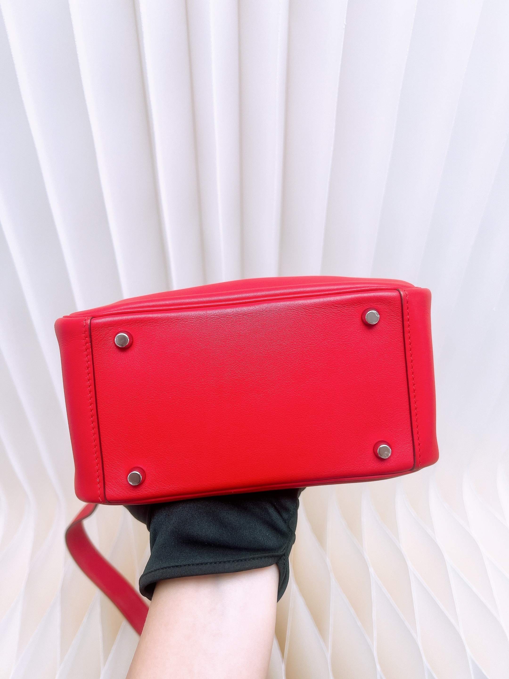 Hermes mini lindy (red phw/ swift/ stamp Z)