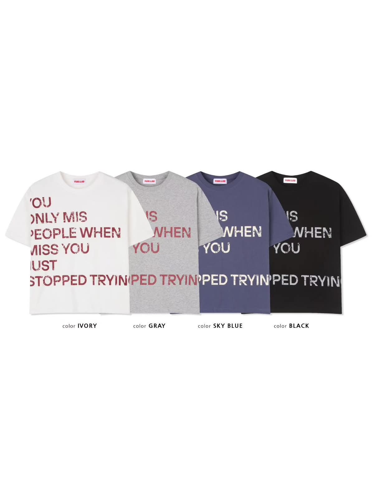 英文字短袖Tee UNUSED-170T