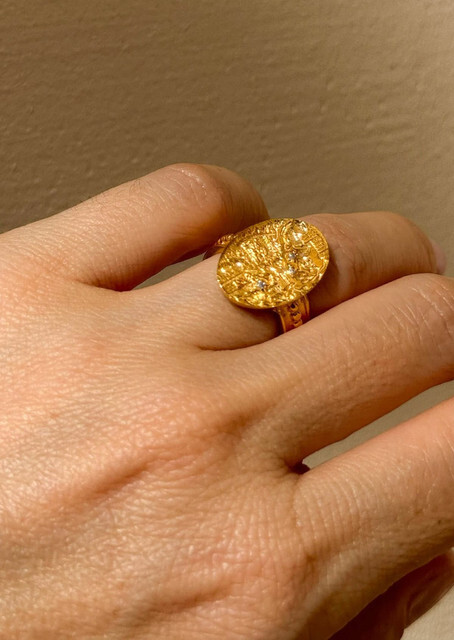 1HM0611-143 [HERMINA ATHENS] 米諾斯金印章戒指 #MSRG (EU)