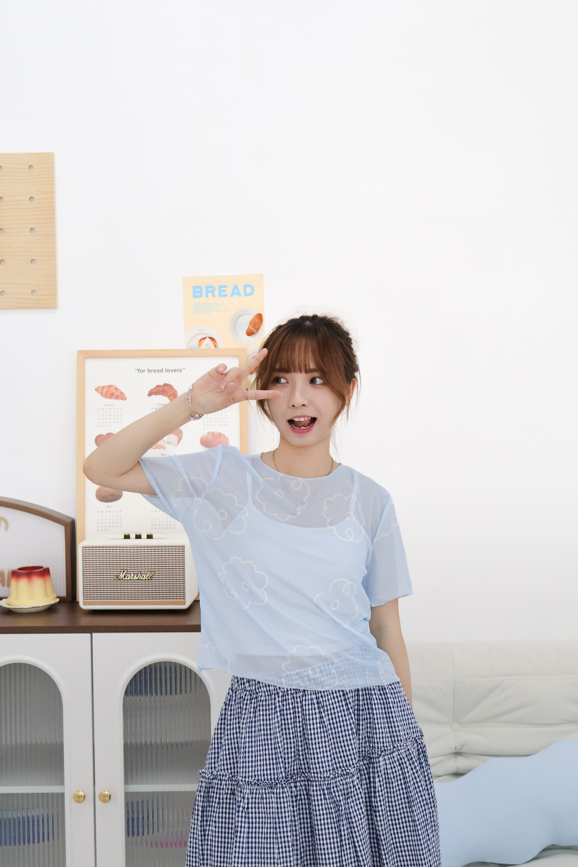 線條大花花滑身Top · 4色入