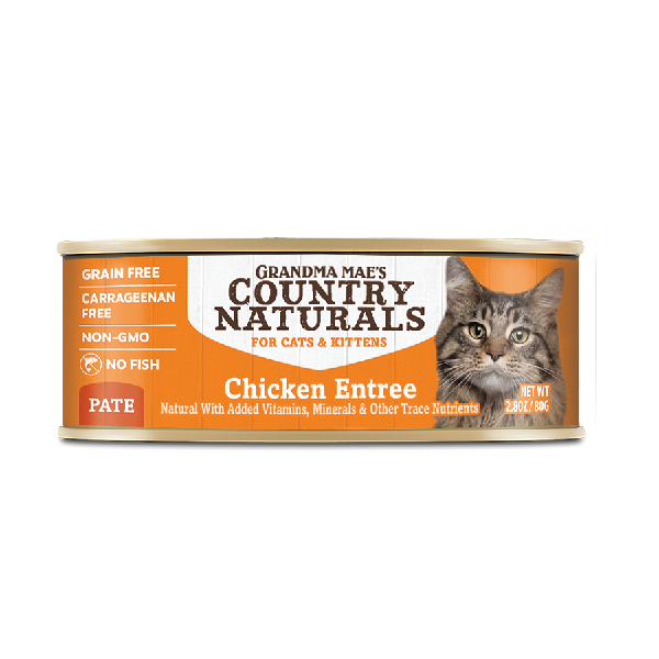 [斷貨中] Country Naturals – 無穀物主食肉泥罐 - 走地雞配方 Chicken Entree (橙) 80g