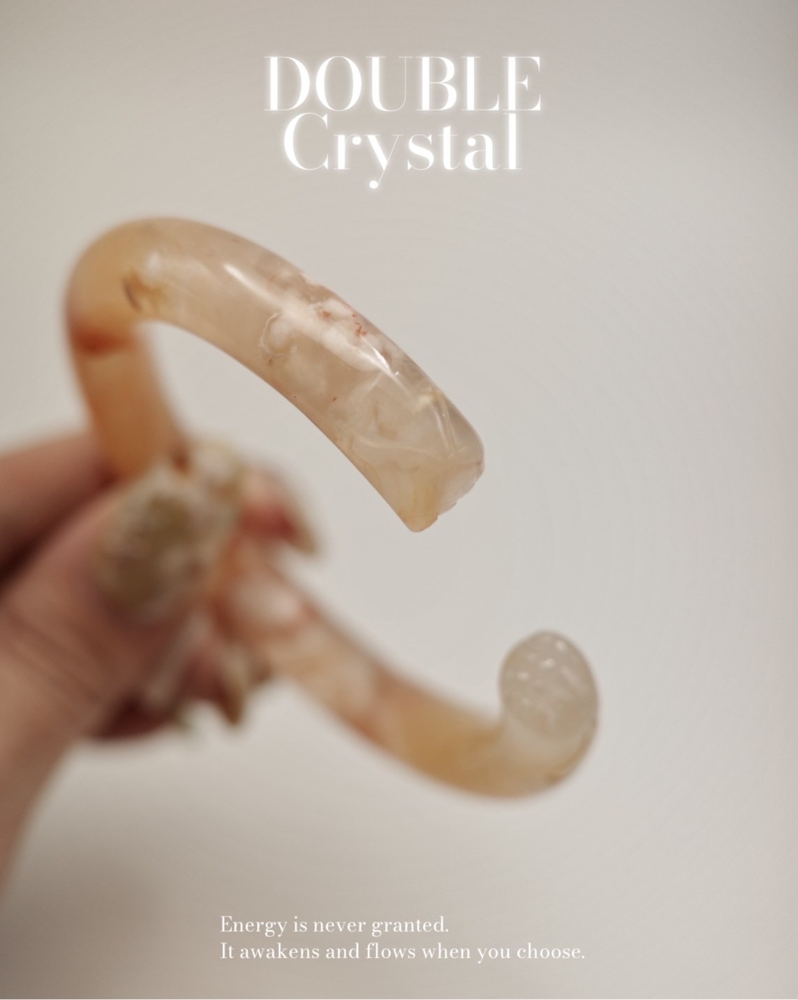 碎花請柬｜櫻花瑪瑙｜55圈口｜貓爪鐲