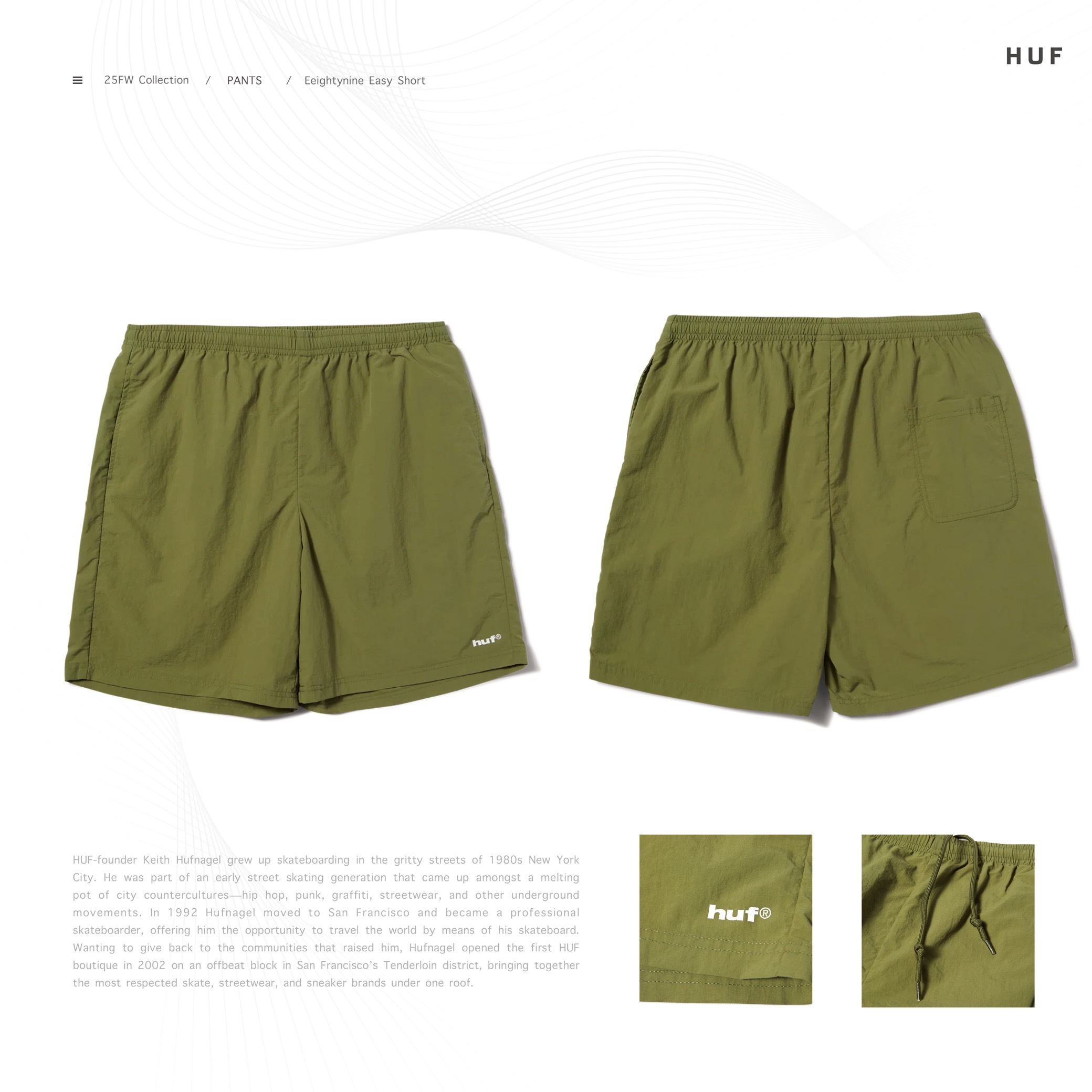 HUF® - EIGHTYNINE EASY SHORT