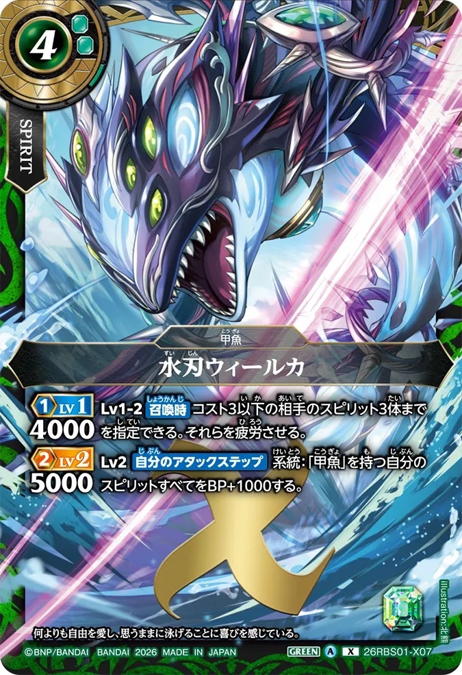 26RBS01-X07X 水刃ウィールカ