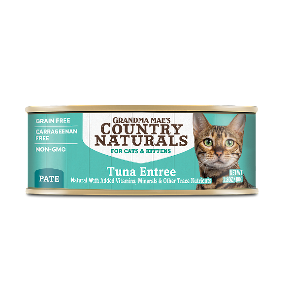 [斷貨中] Country Naturals – 無穀物主食肉泥罐 - 吞拿魚配方 Tuna Entrée (湖水綠) 80g