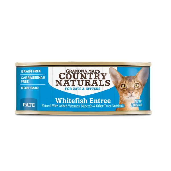 Country Naturals – 無穀物主食肉泥罐 - 深海魚配方 White Fish Entrée (藍) 80g