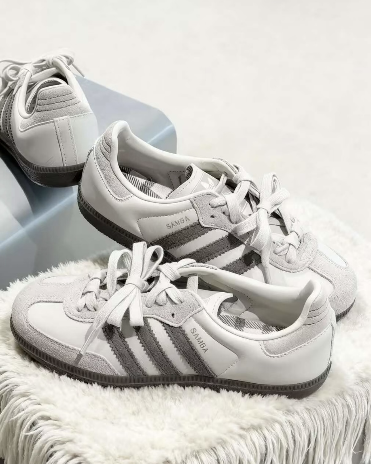 Adidas Originals Samba OG 抹茶灰綠 奶茶灰 麂皮 皮革 焦糖底 德訓鞋 男女鞋