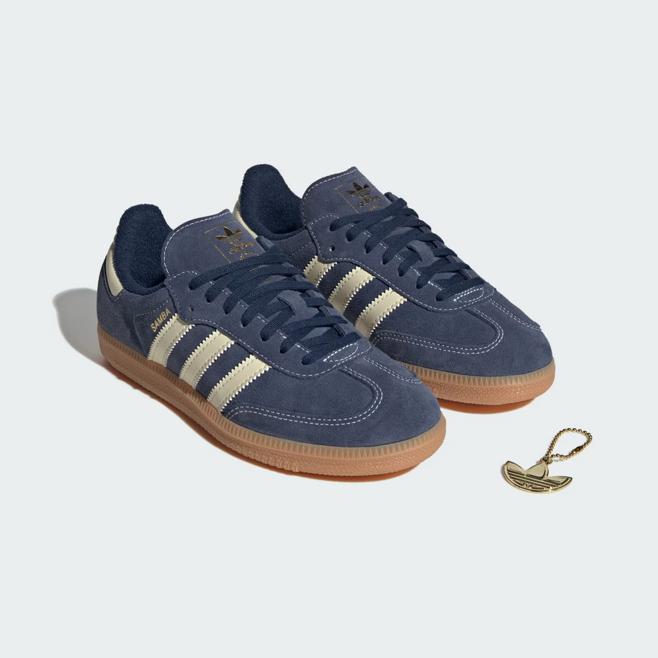 【預訂】ADIDAS ORIGINAL SAMBA 麂皮深夜藍-GS