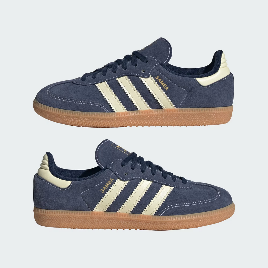 【預訂】ADIDAS ORIGINAL SAMBA 麂皮深夜藍-GS