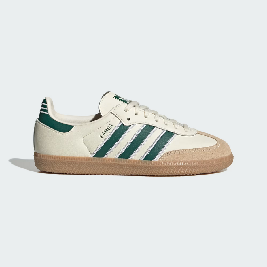 【預訂】ADIDAS ORIGINAL SAMBA 奶油白英倫綠-GS