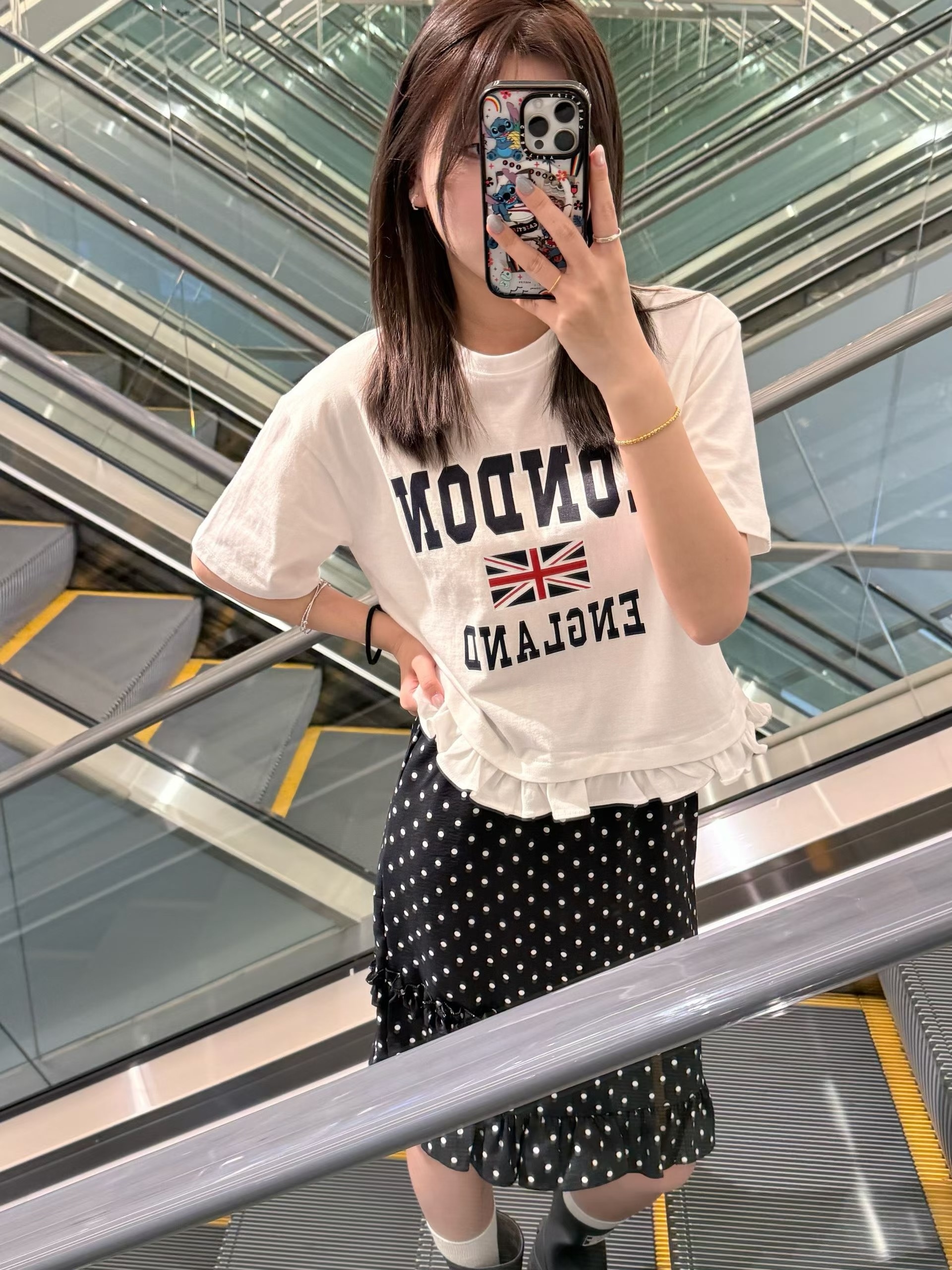 LONDON荷葉擺T