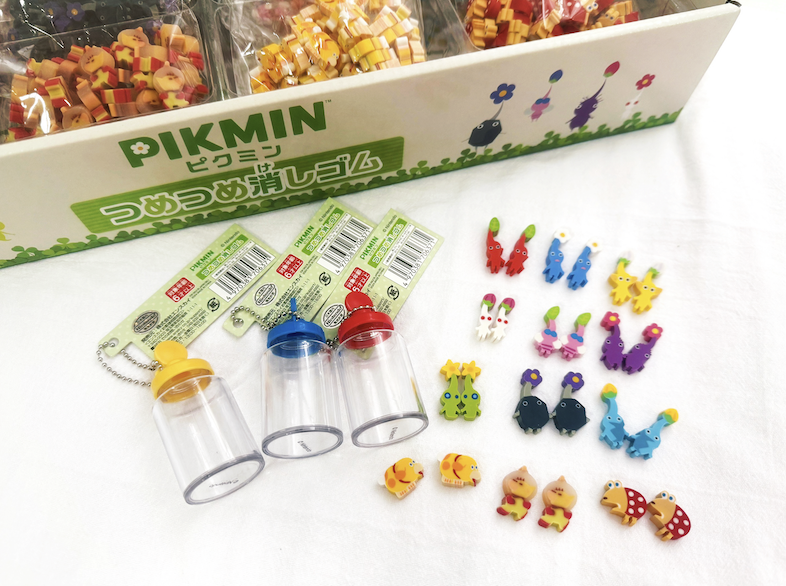 ｜現貨｜日本🌱皮克敏 Pikmin 瓶裝迷你橡皮擦