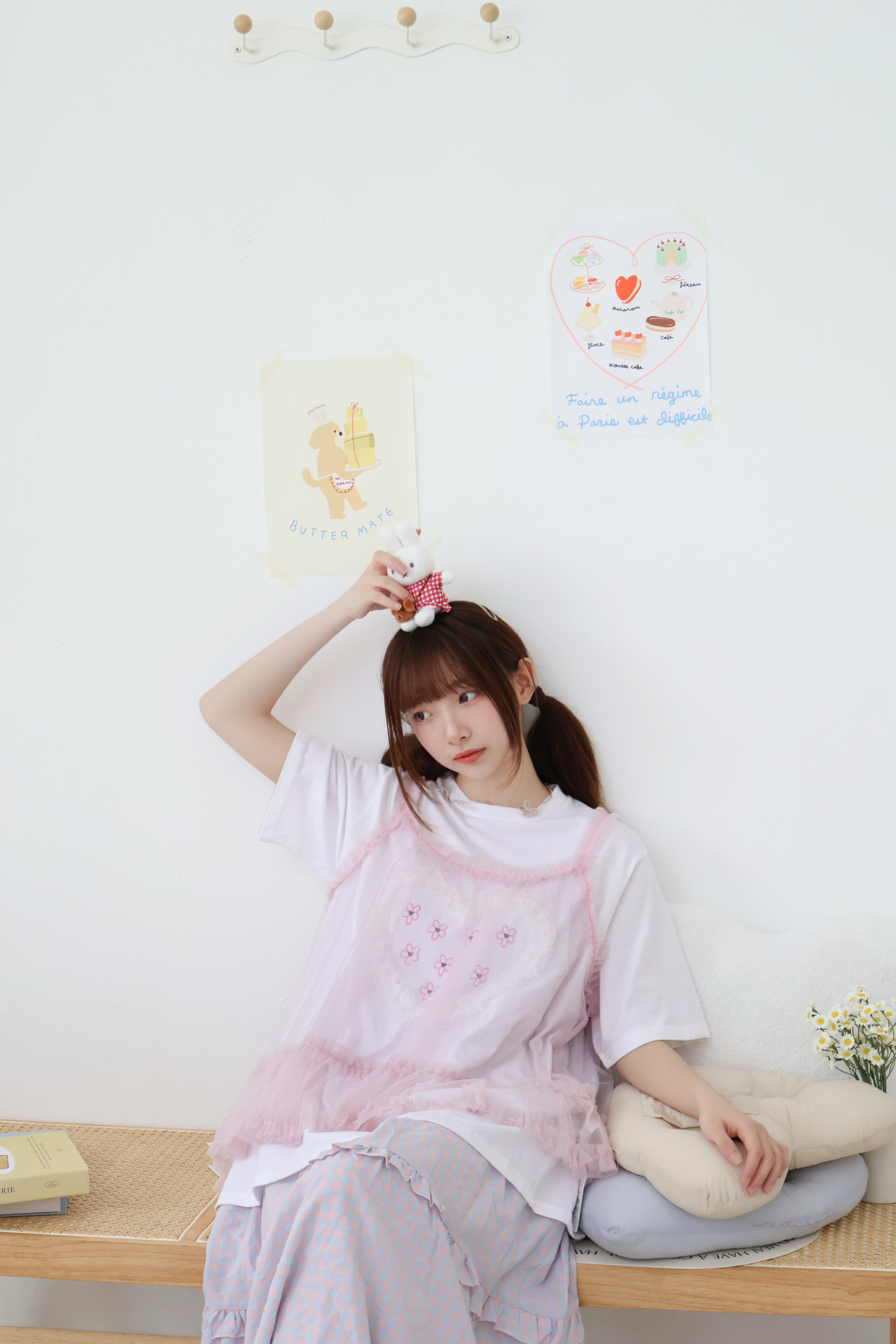 滑紗Ruffle吊帶外搭 · 3色入