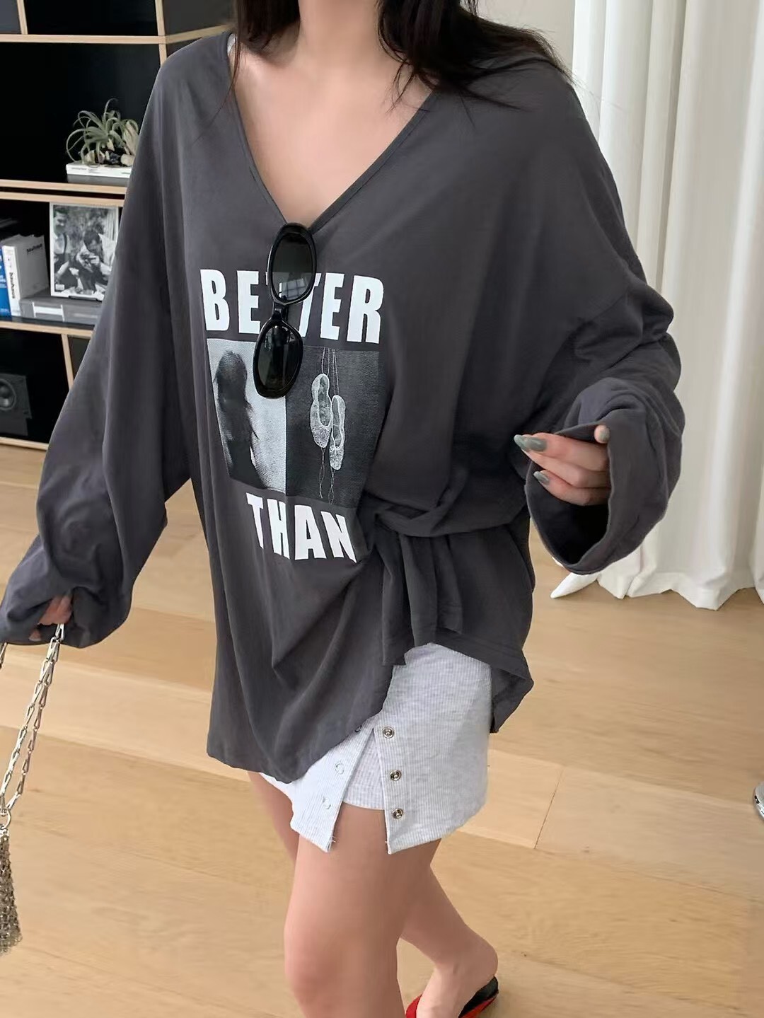 BETTER長袖V領T