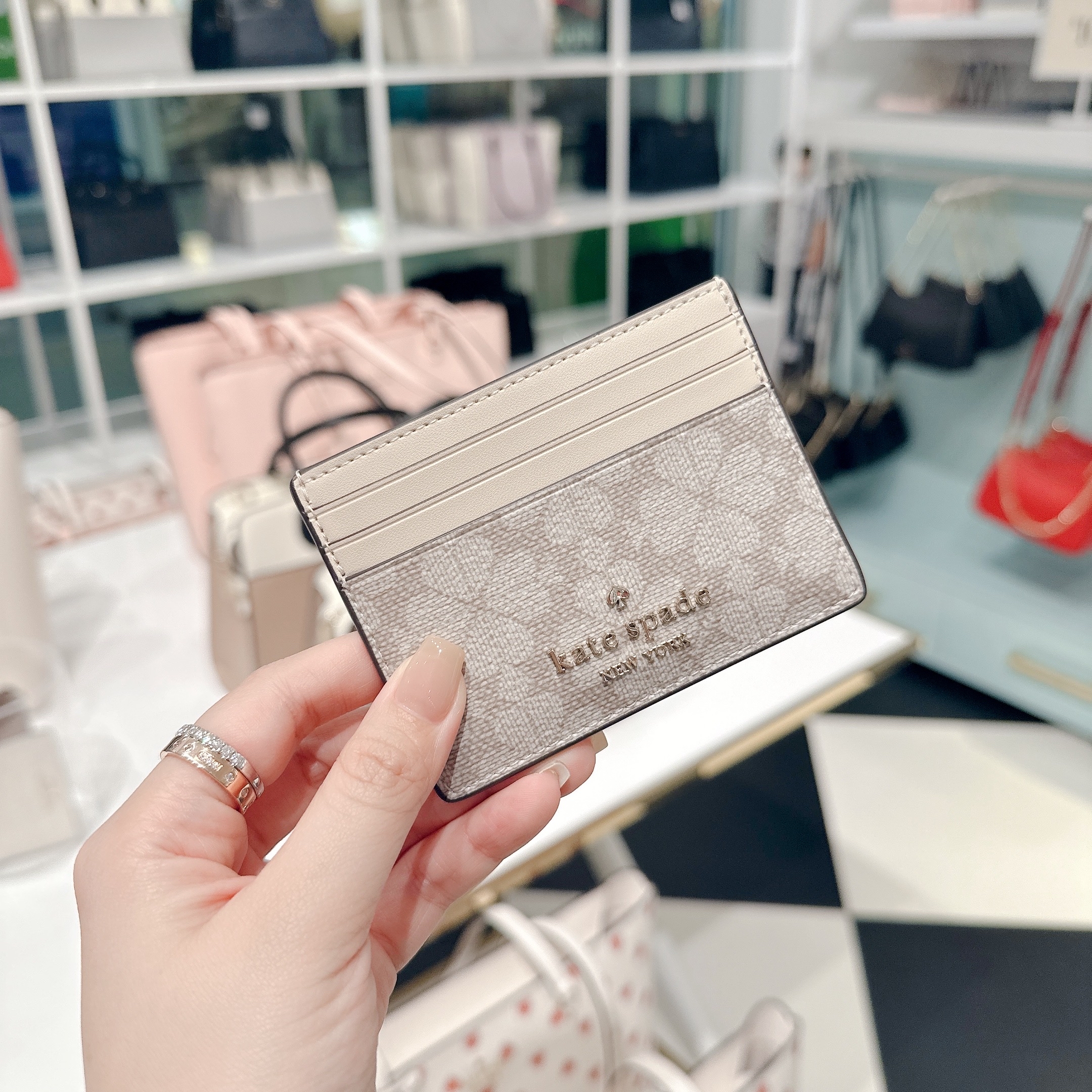 ❰ 香港現貨 ❱ Kate Spade Flower Slim Card Case