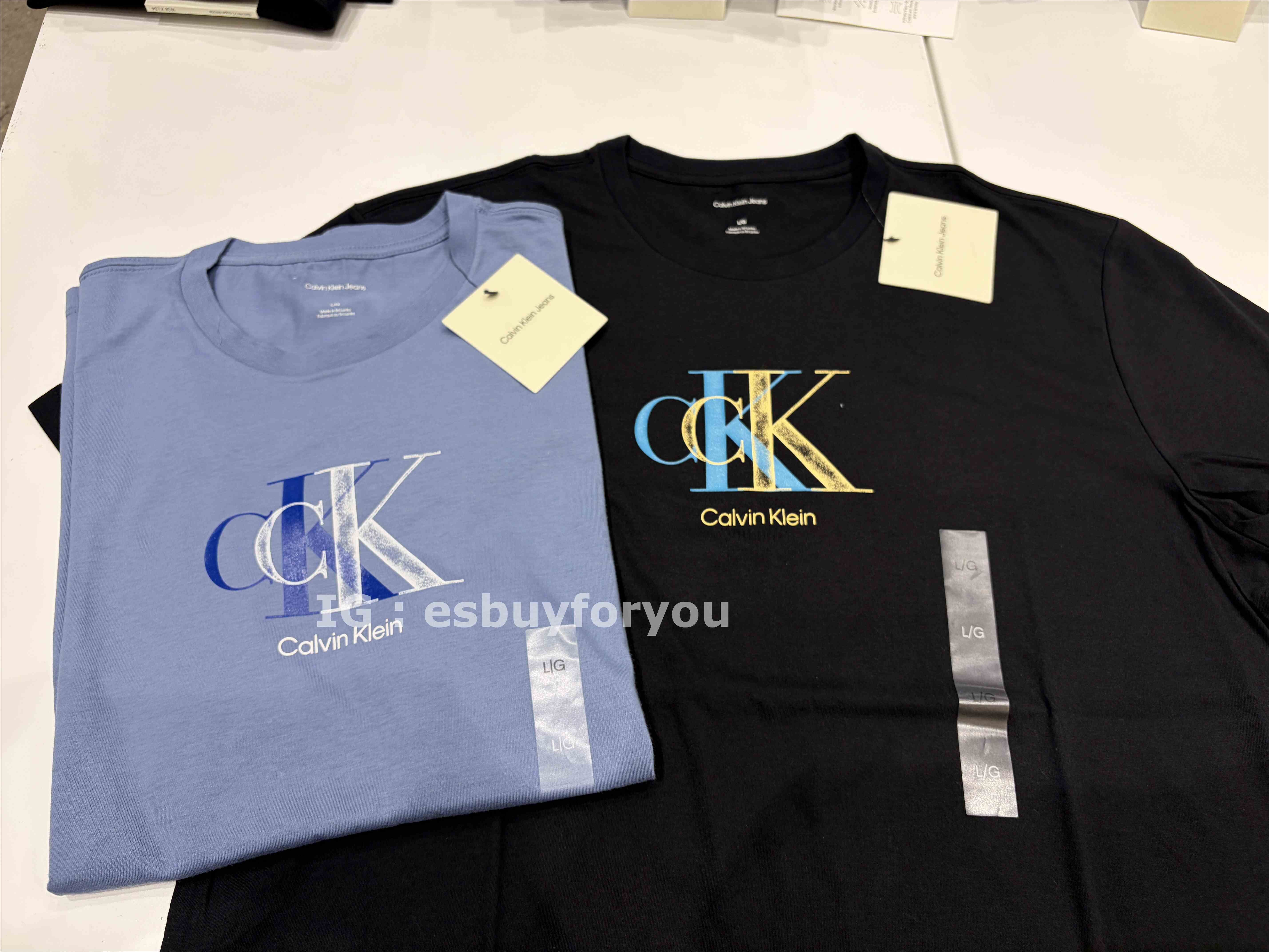 CK 男大人 造型字樣圖案 短TEE (2色)
