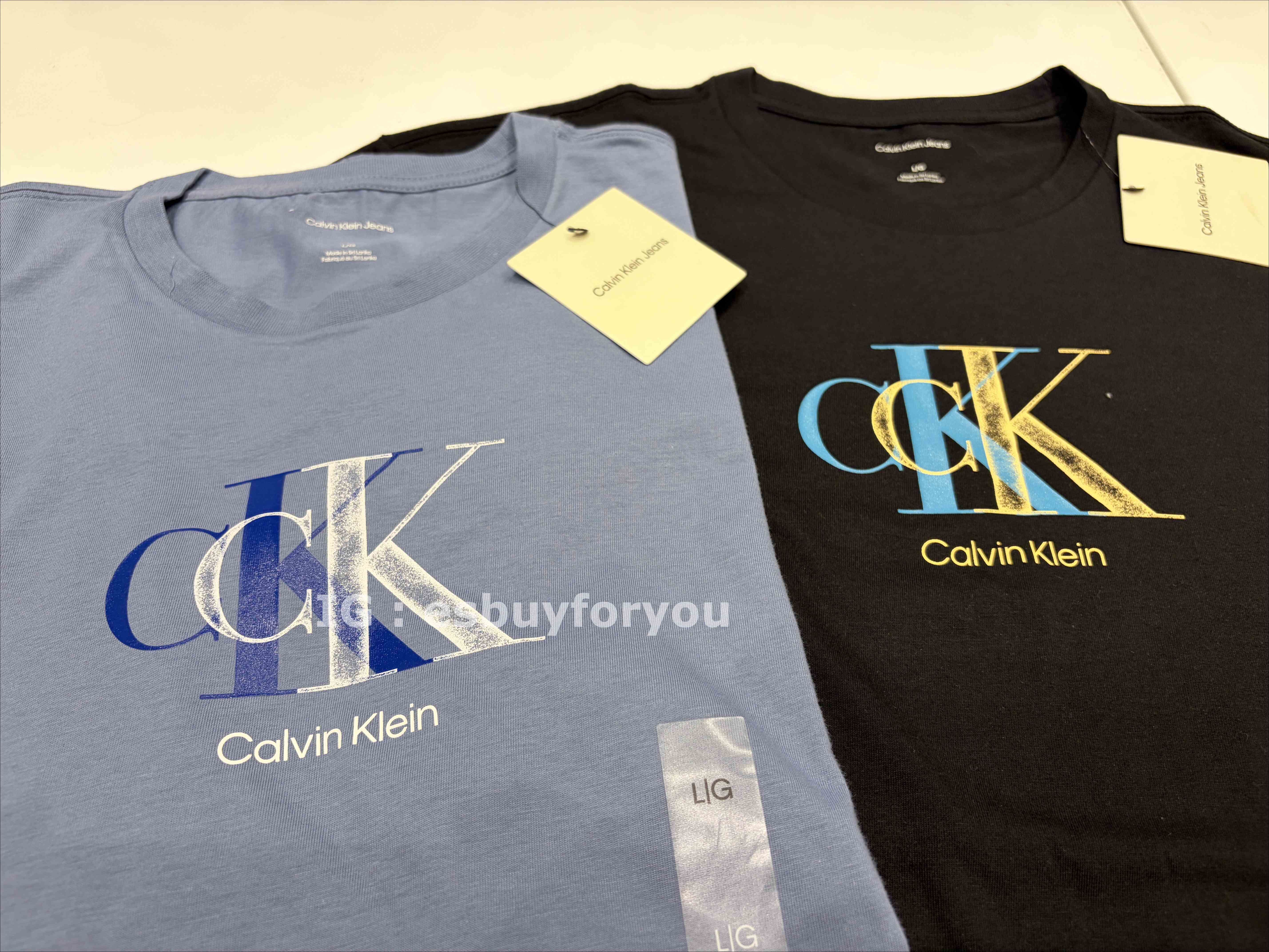 CK 男大人 造型字樣圖案 短TEE (2色)