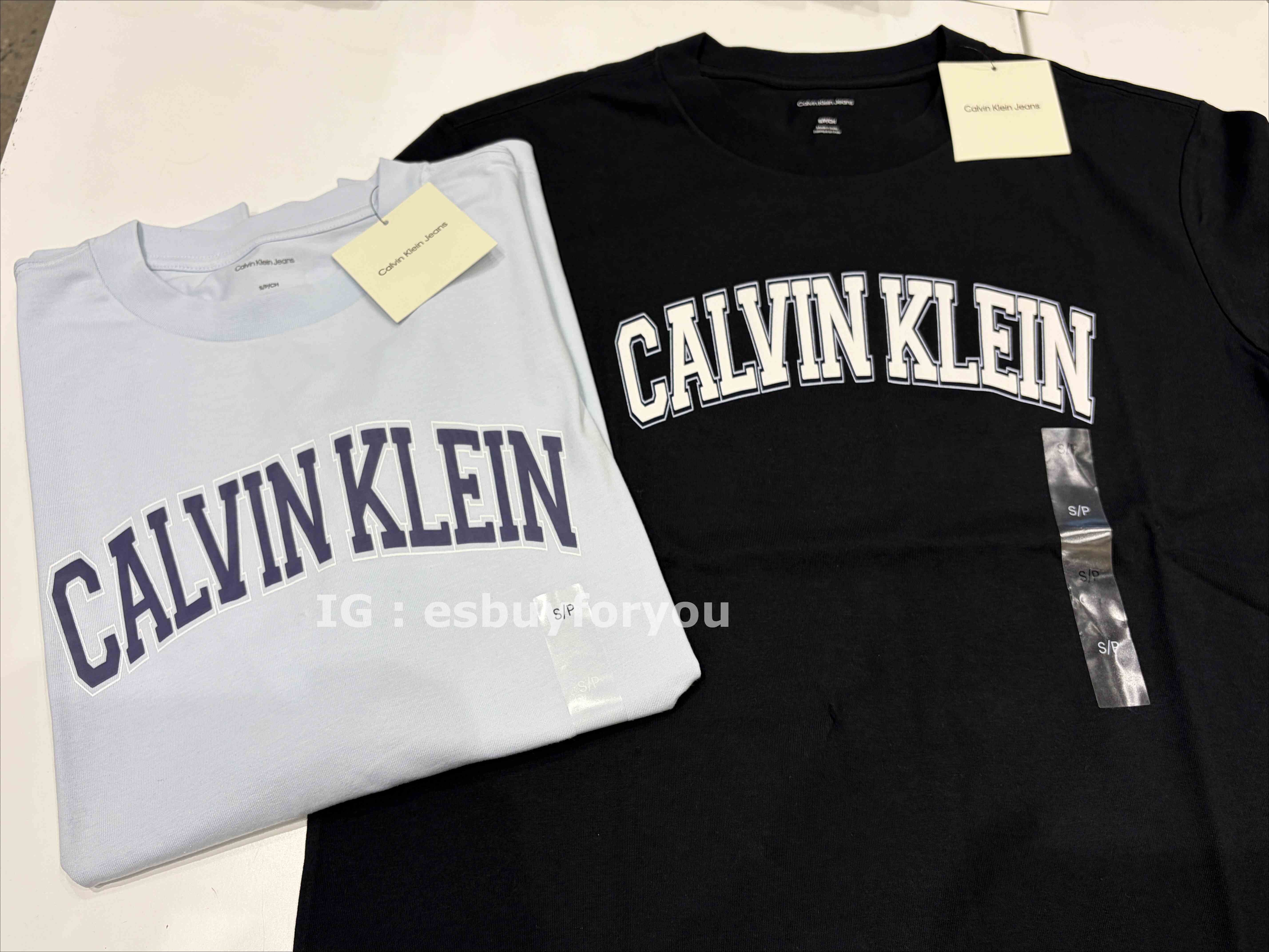 CK 男大人 小厚磅 大字樣  短TEE (2色)