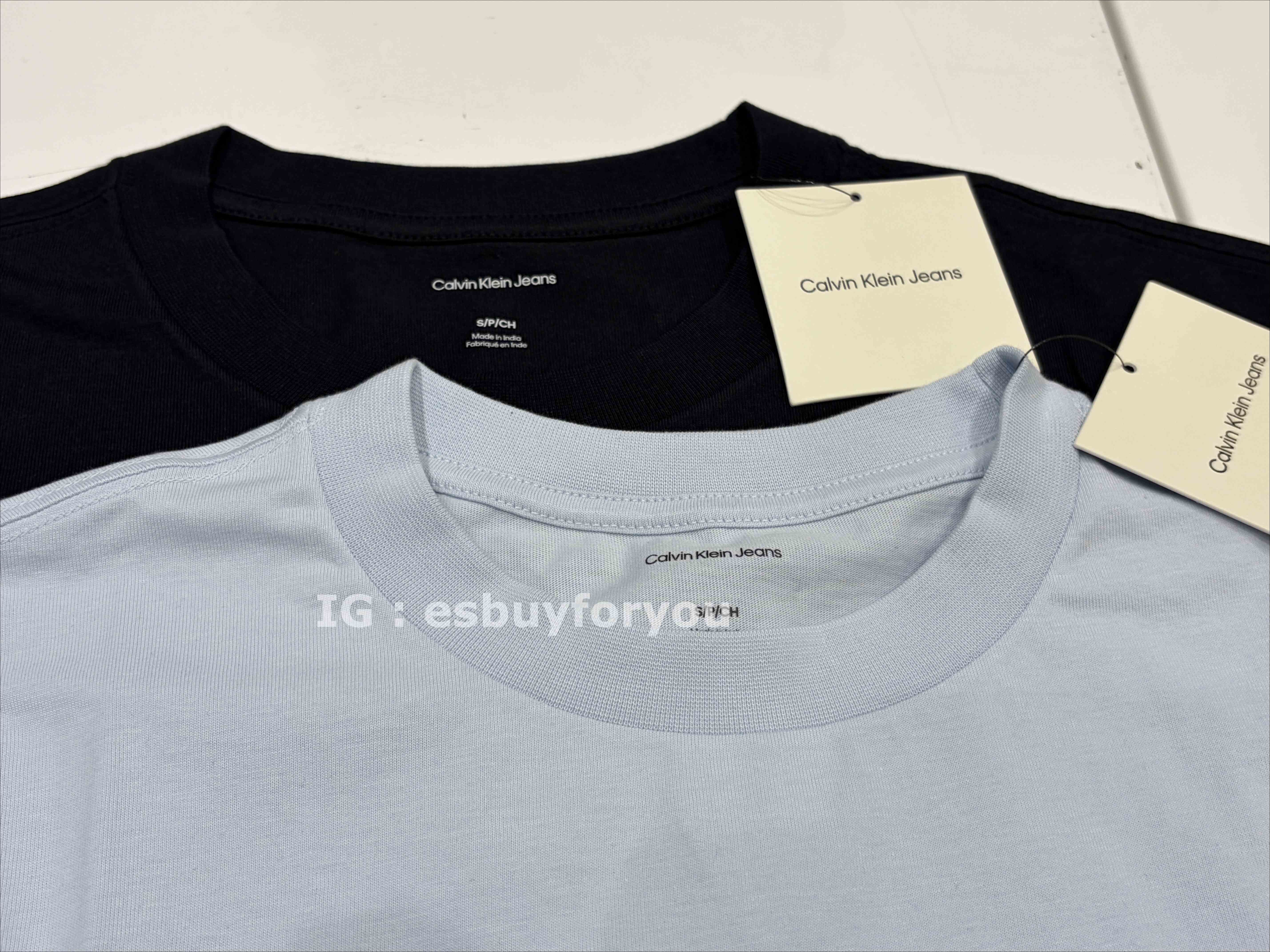 CK 男大人 小厚磅 大字樣  短TEE (2色)