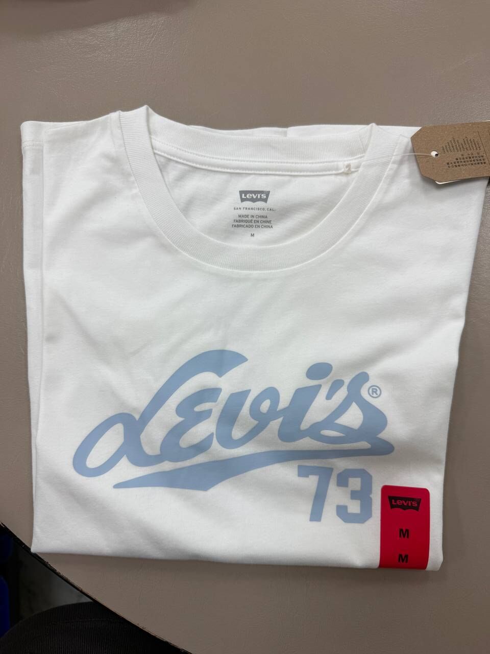 [TW] CW LEVI'S WHITE WOMEN'S ROUND NECK SHORT SLEEVE TOP, 154434-WHITE (TCW66)