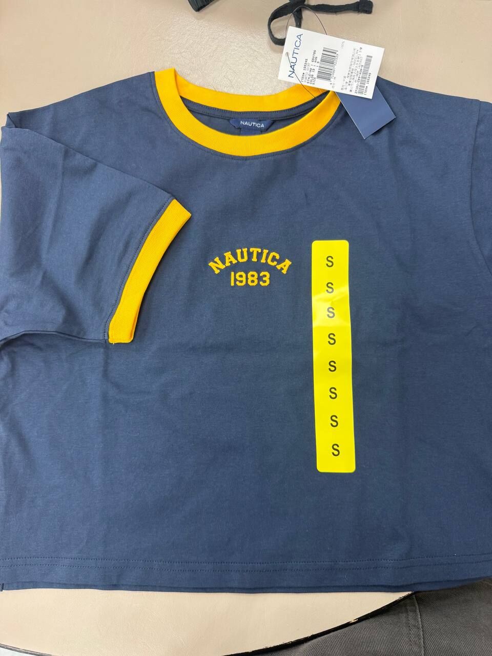 [TW] CW NAUTICA DARK BLUE WOMEN'S SHORT-SLEEVE TOP, 65VT85-4VN (TCW68)