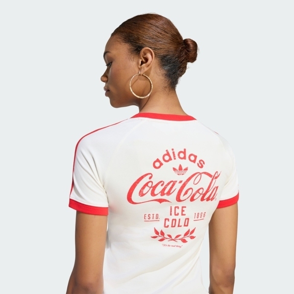 Adidas 愛迪達 3s Tee KY7559 女 T恤 運動上衣 休閒短袖 白 亞版 可口可樂